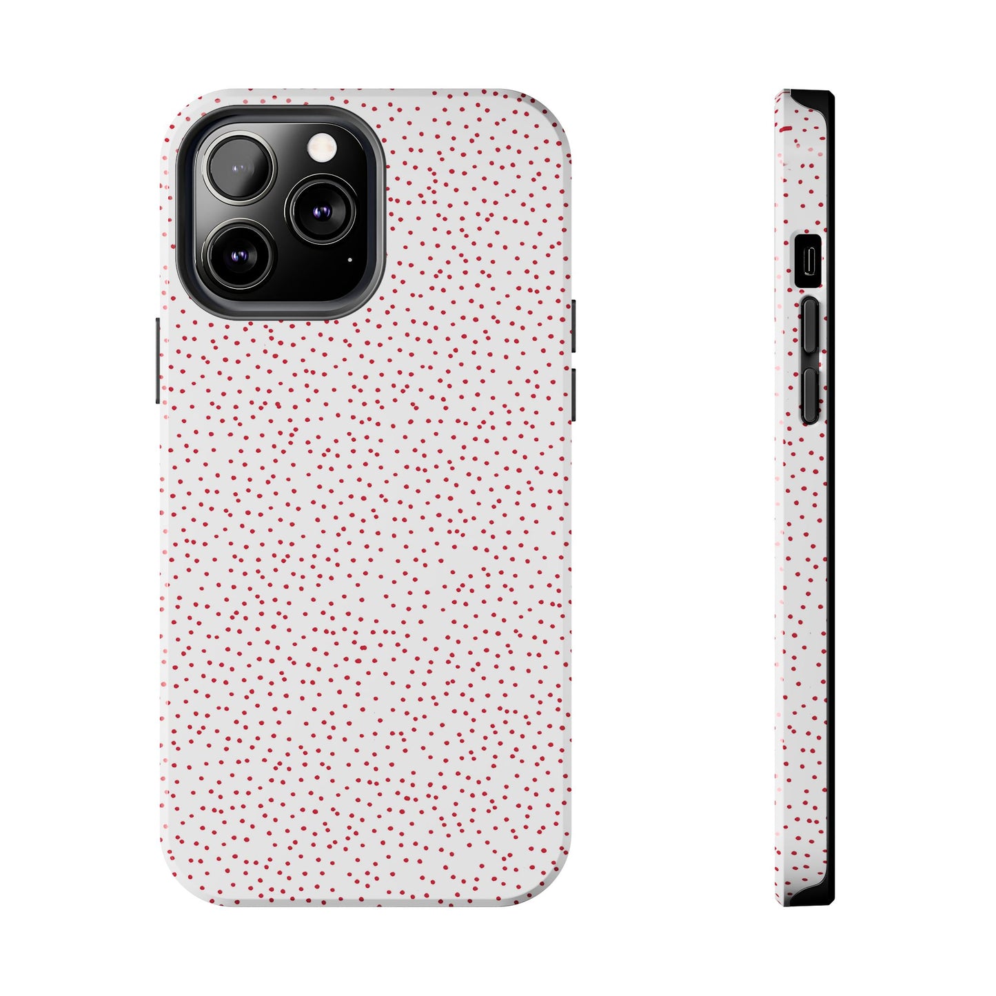 Dinky Dots White / Red Phone Case