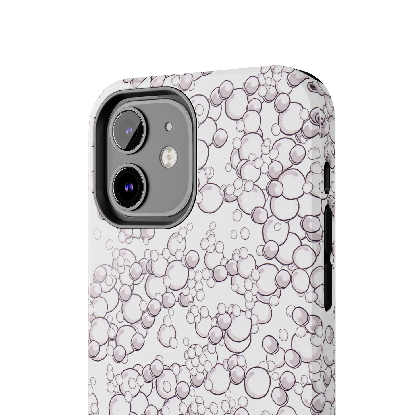 Bubble Dots White Phone Case