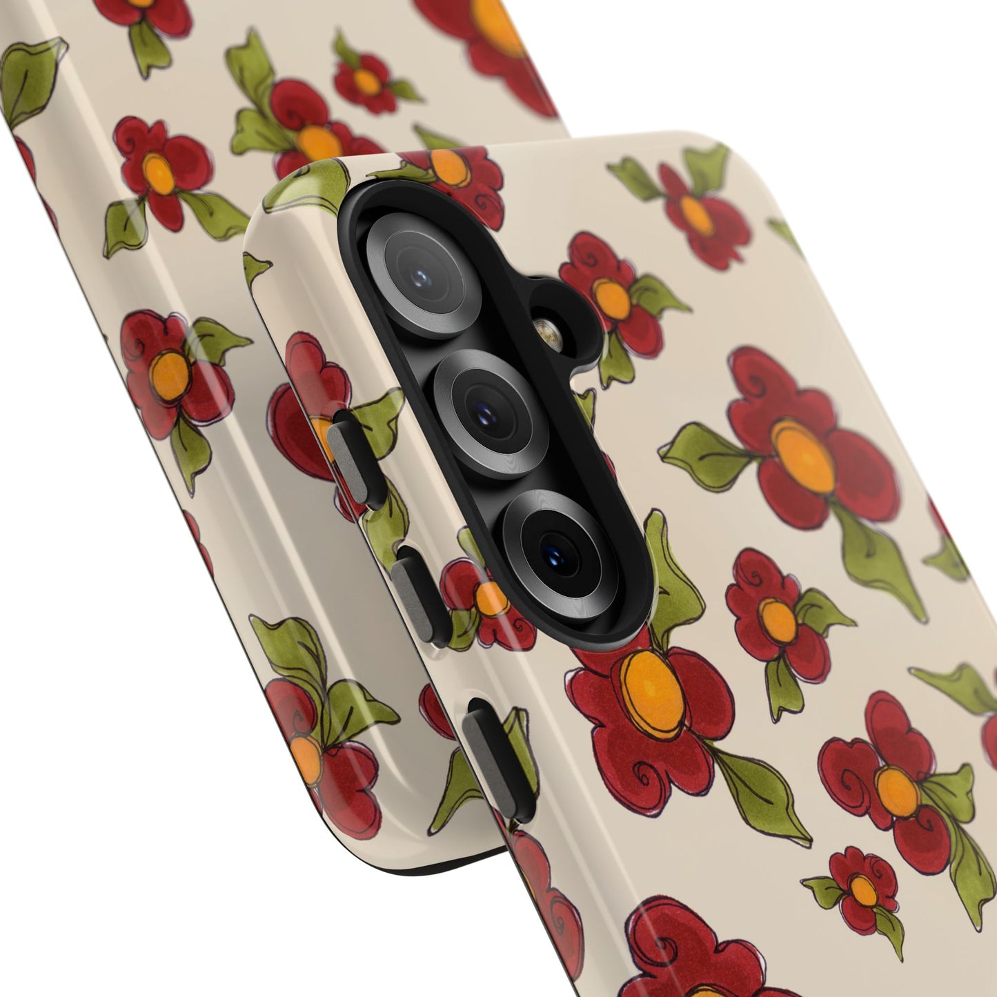 Chili Pepper Daisies Phone Case