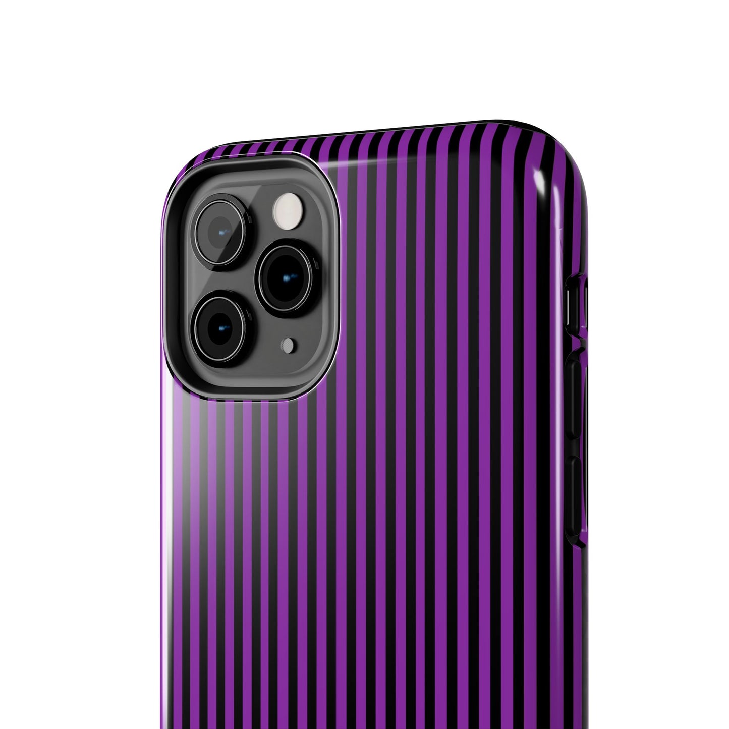 Stripe Purple / Black Phone Case