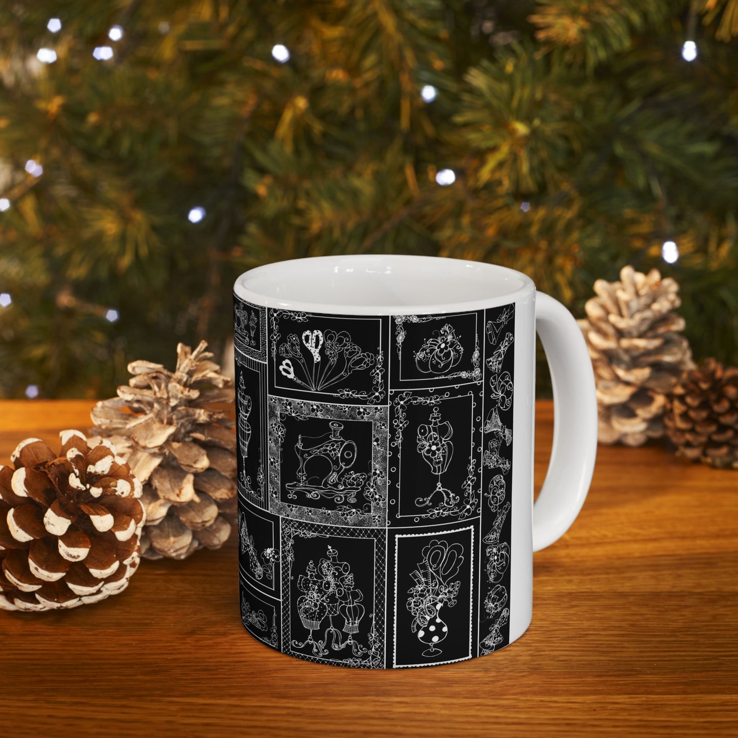 Sew Fancy Black Cup