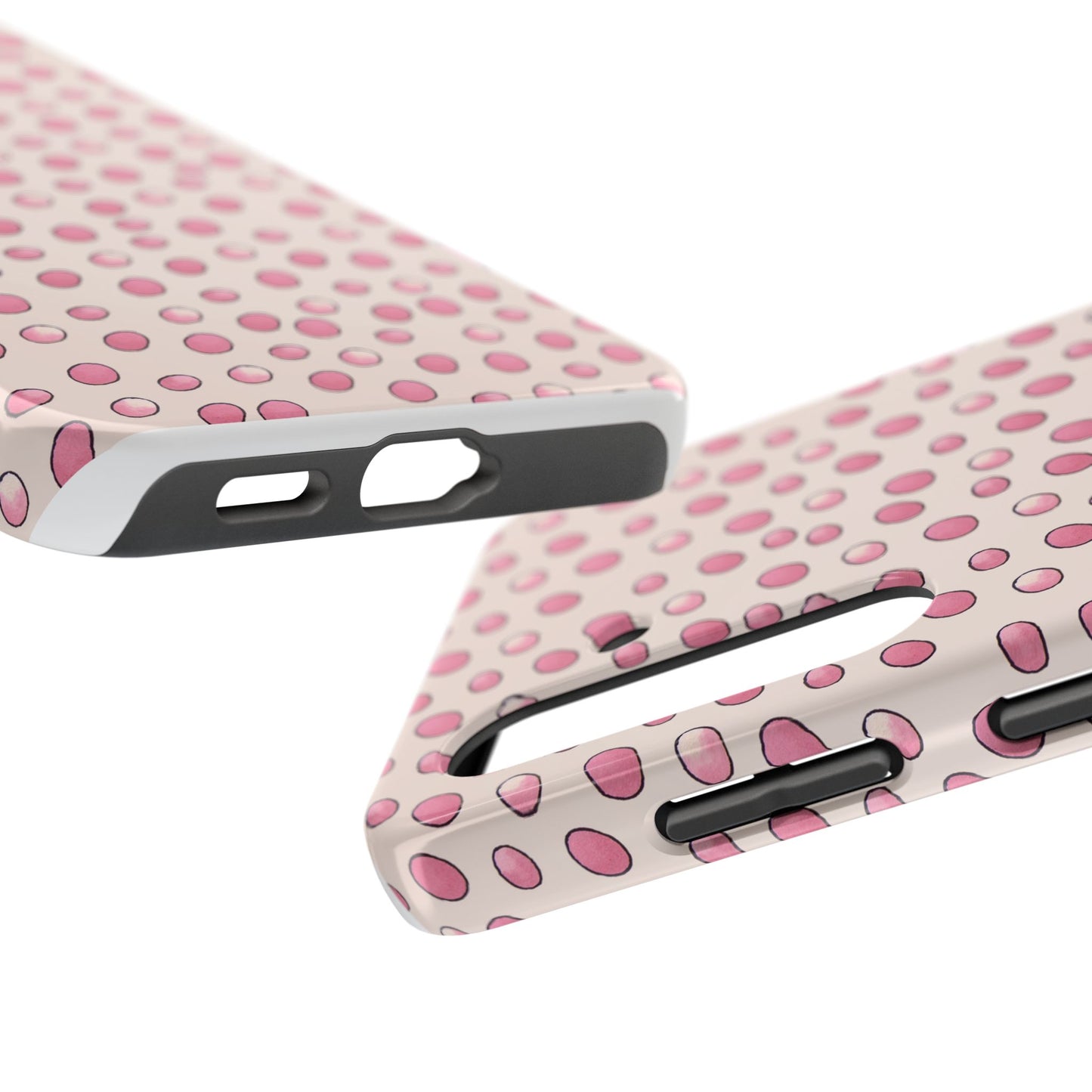 Egg Dots Vanilla / Pink Phone Case