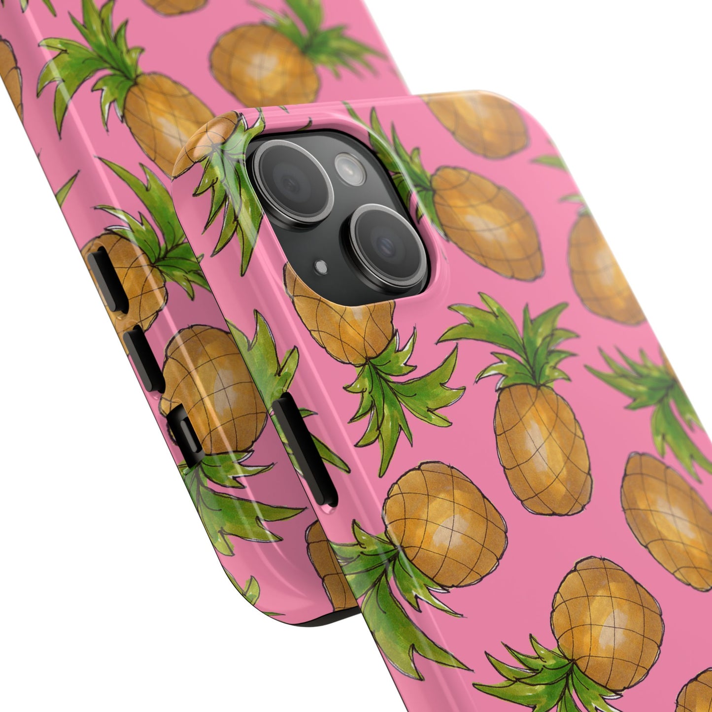 Pineapple Toss Pink Phone Case