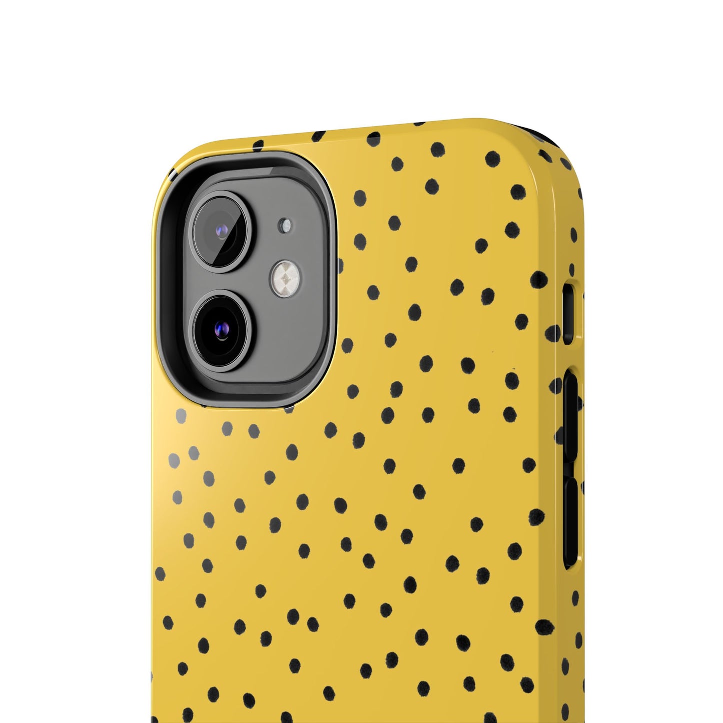 Dinky Dots Yellow / Black Phone Case