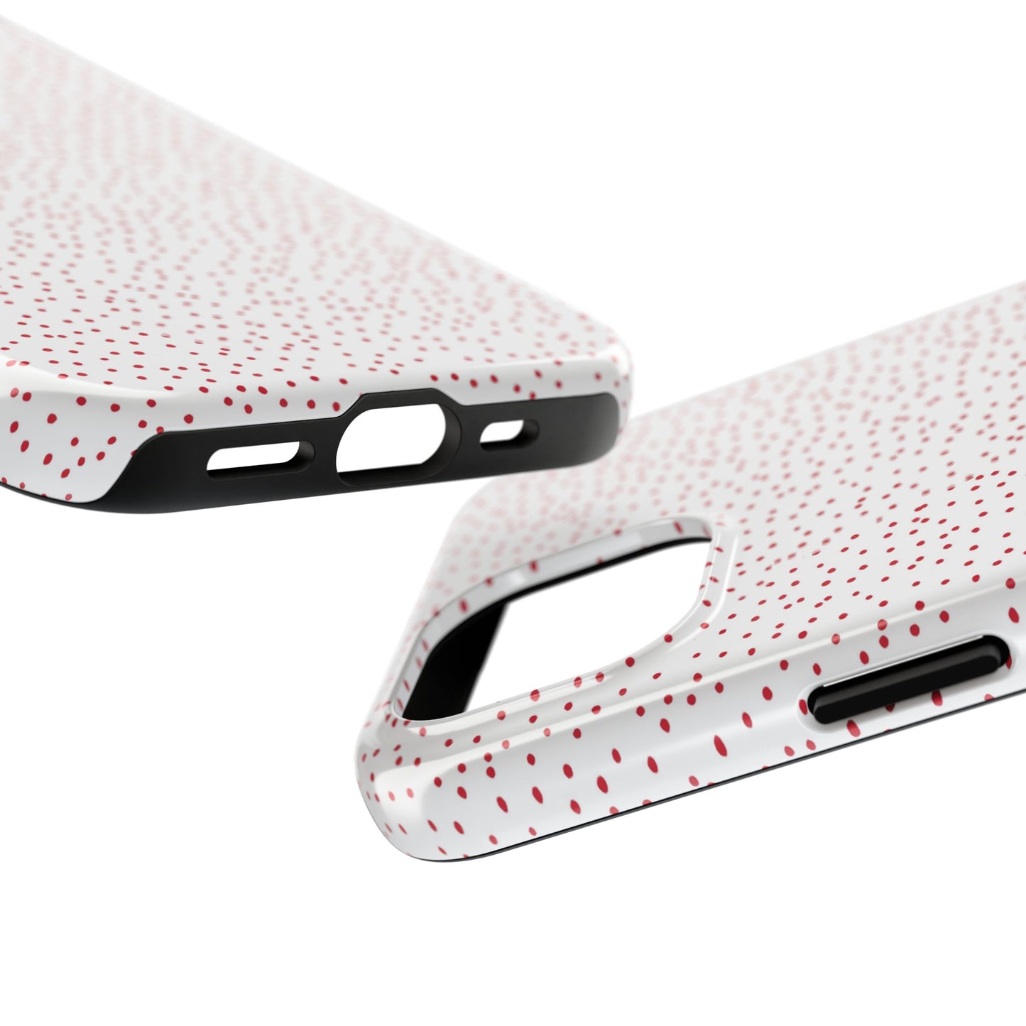 Dinky Dots White / Red Phone Case