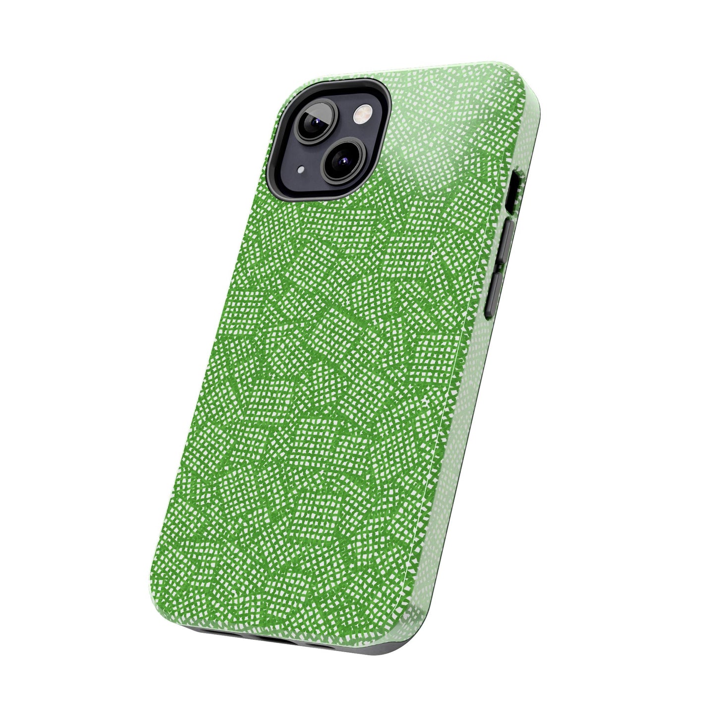 Check Patch Small Green Phone Case