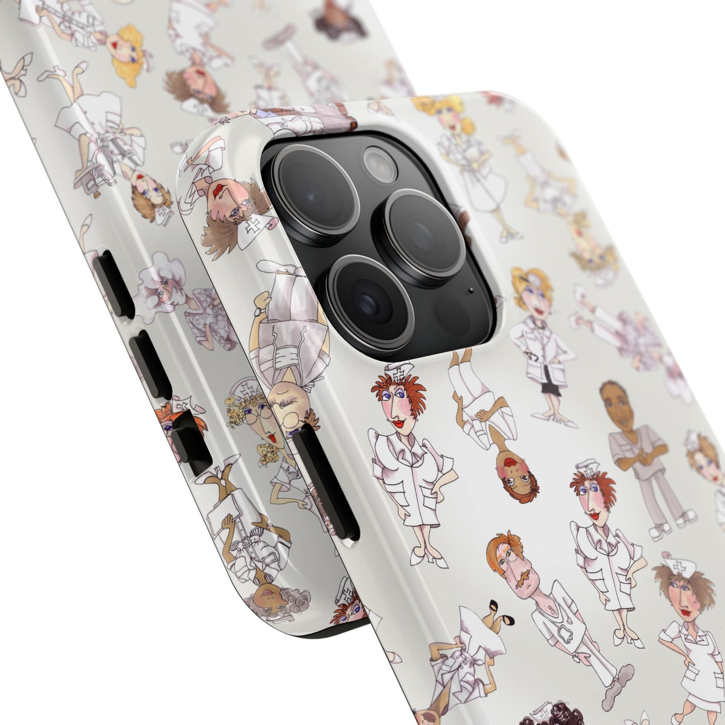 Tossed Nurses Gray Phone Case