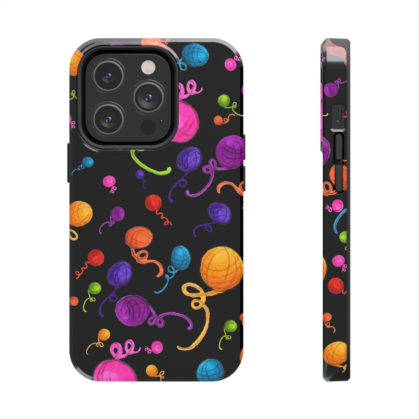 Yarniverse Black Phone Case