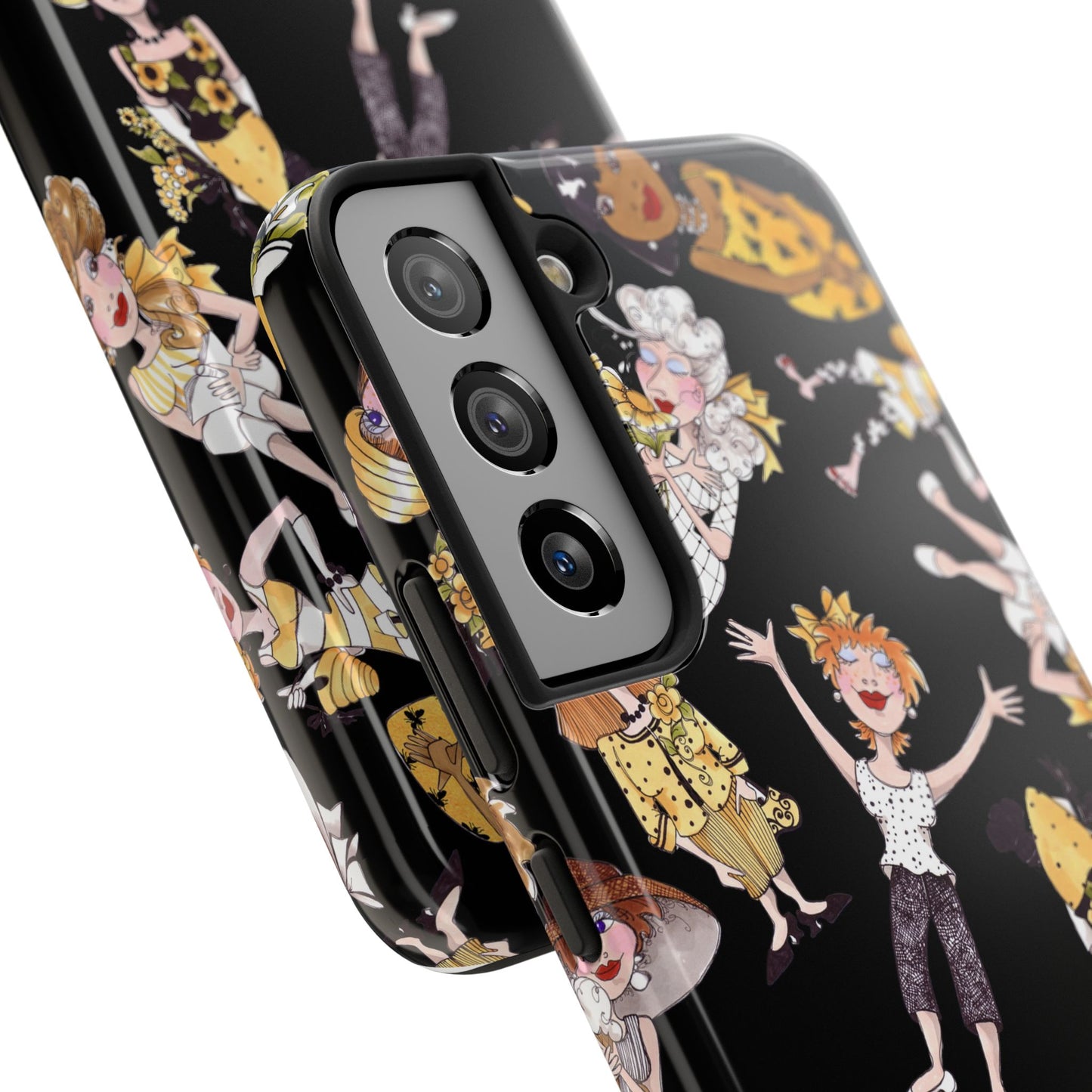 Bee Tossed Black Phone Case