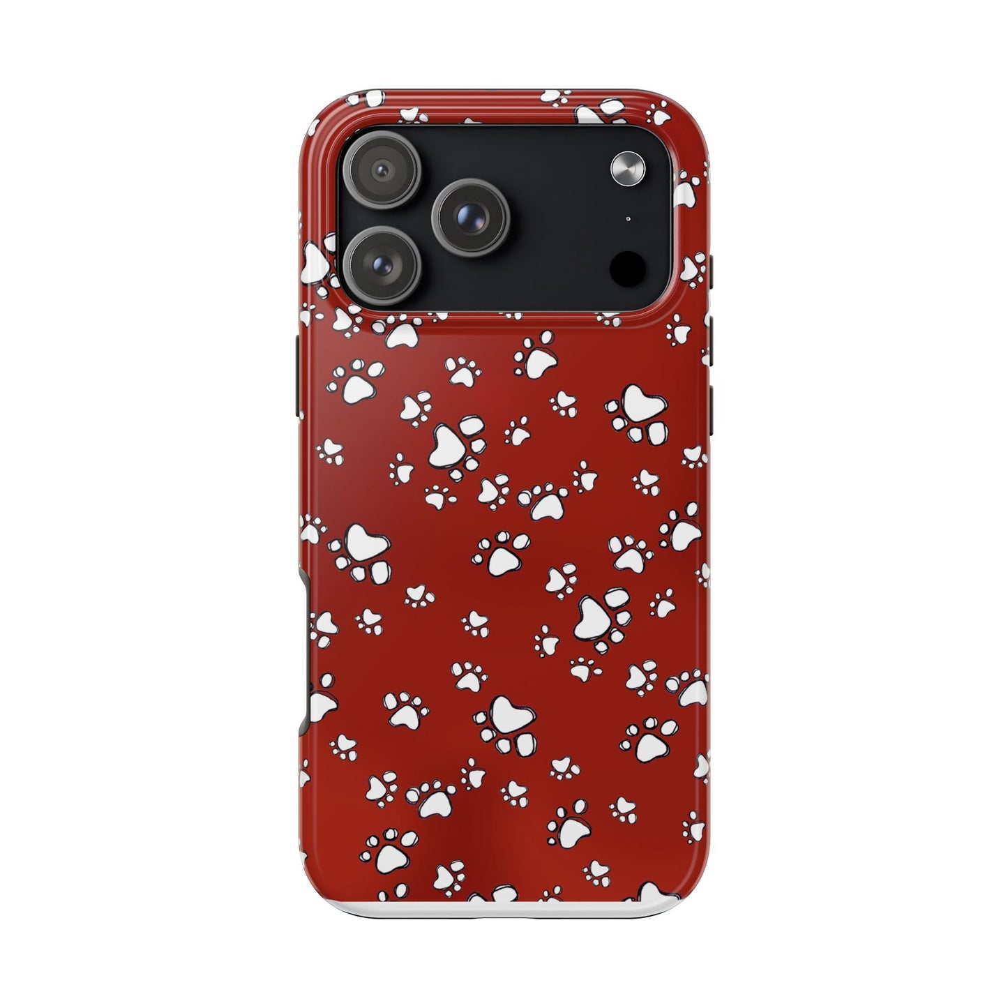 Paw Flakes Red Phone Case