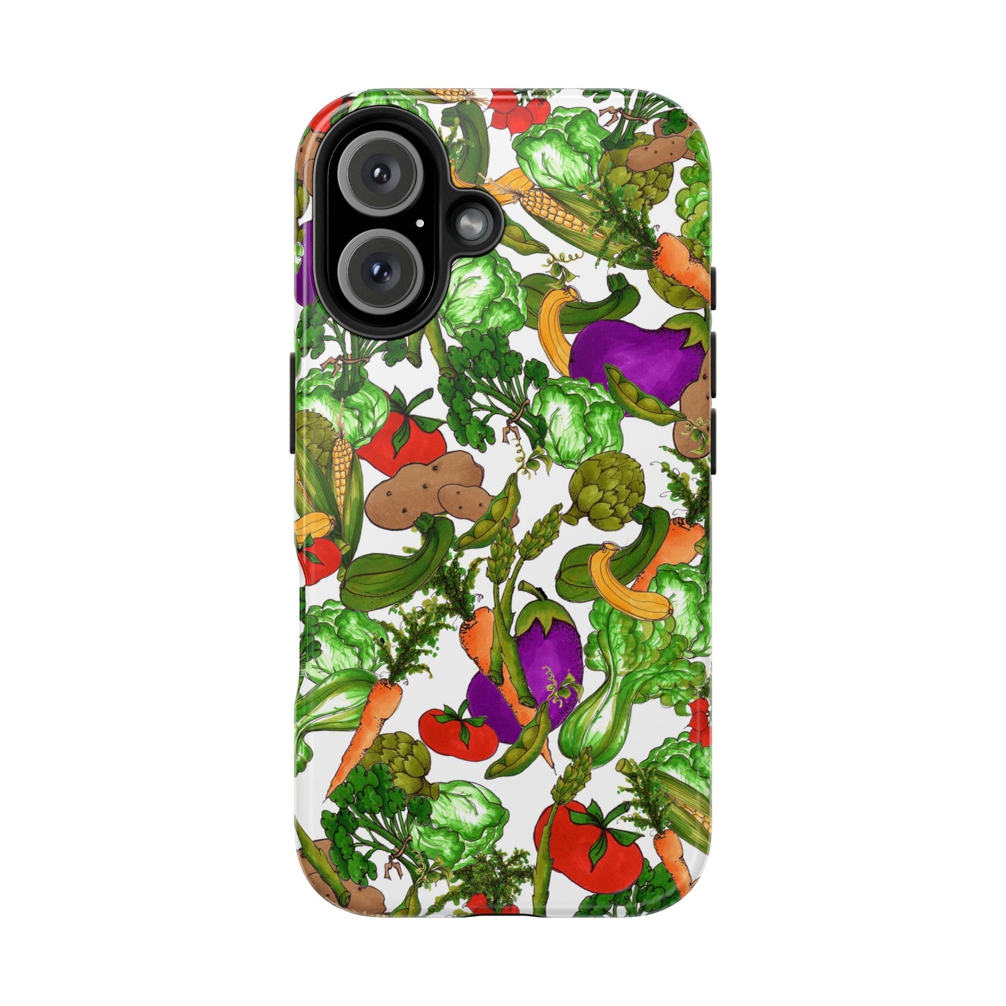 Veggie Jungle White Phone Case