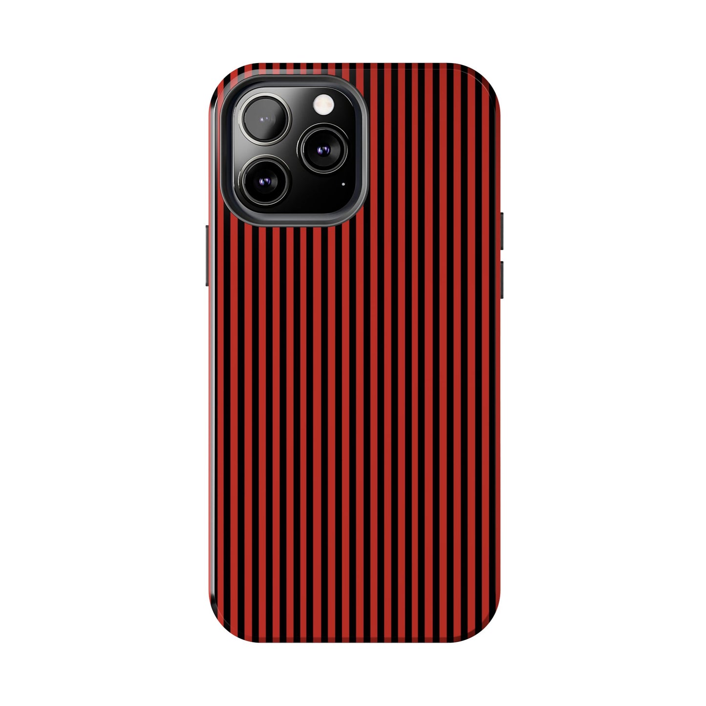 Stripe Red / Black Phone Case