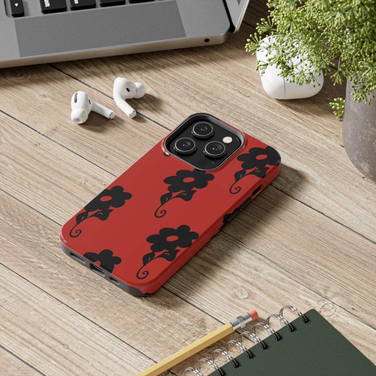 Daring Daisy Red Phone Case