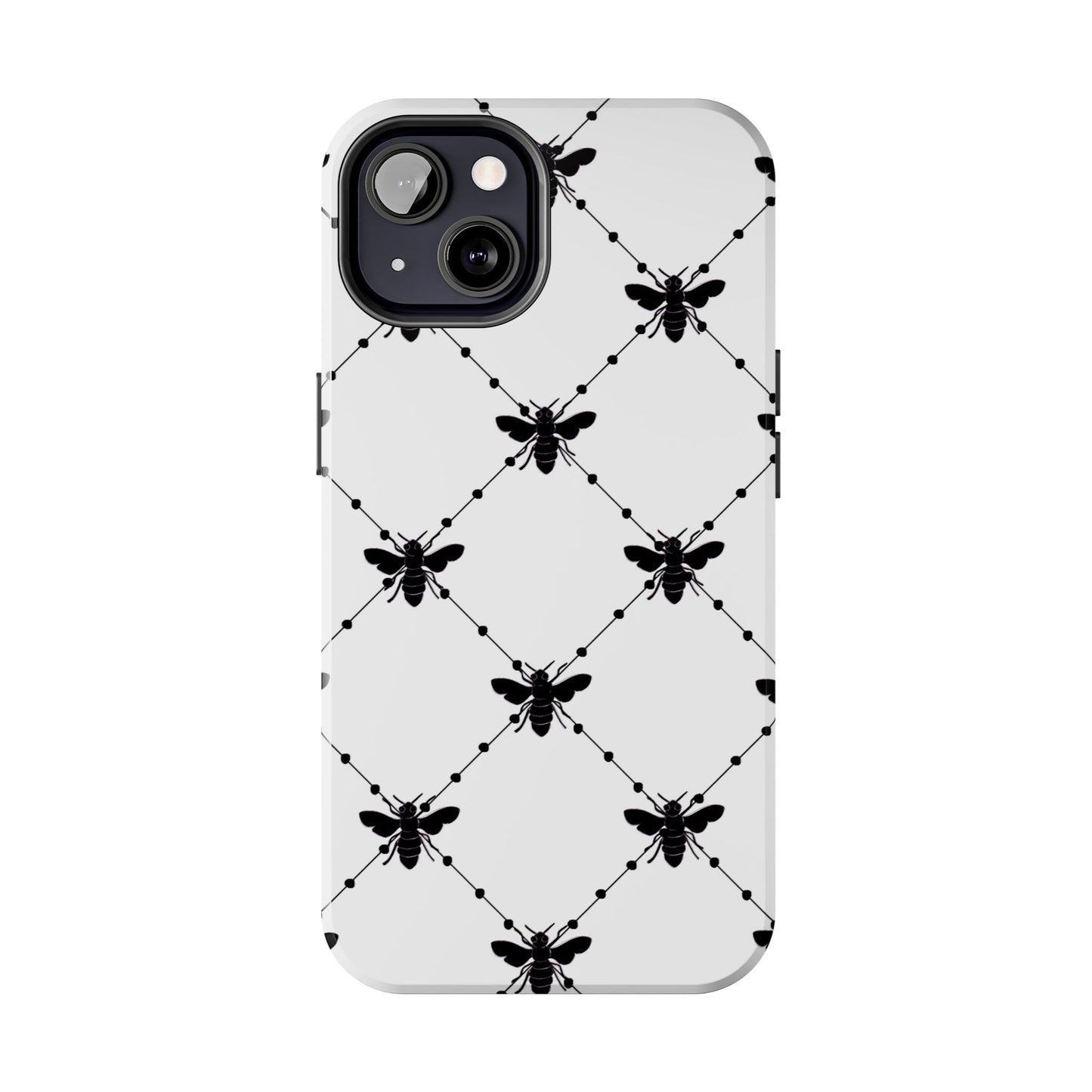 Beaded Bees White Phone Case