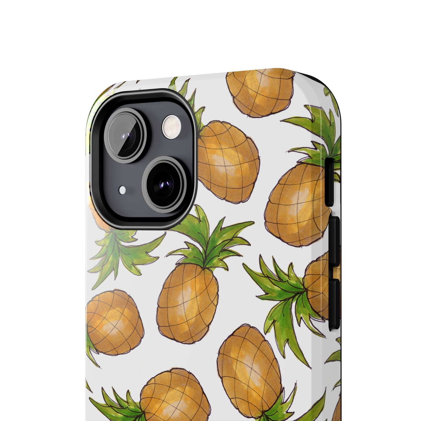 Pineapple Toss White Phone Case
