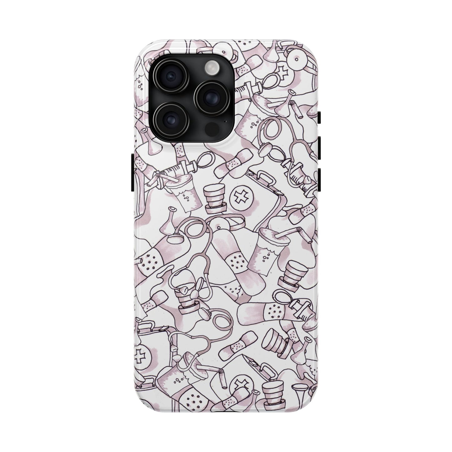 Med Stuff White Phone Case