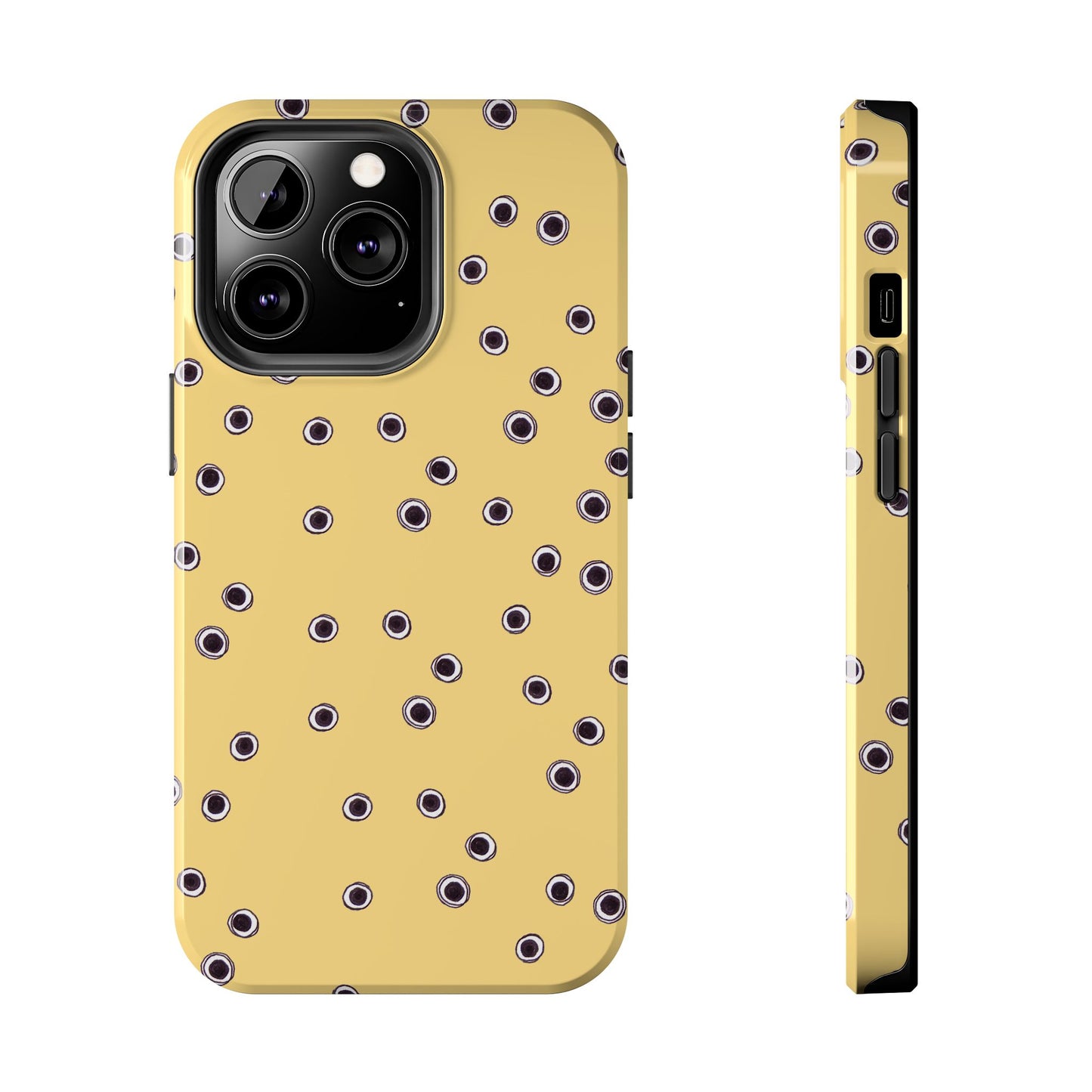 Halo Dots Yellow Phone Case