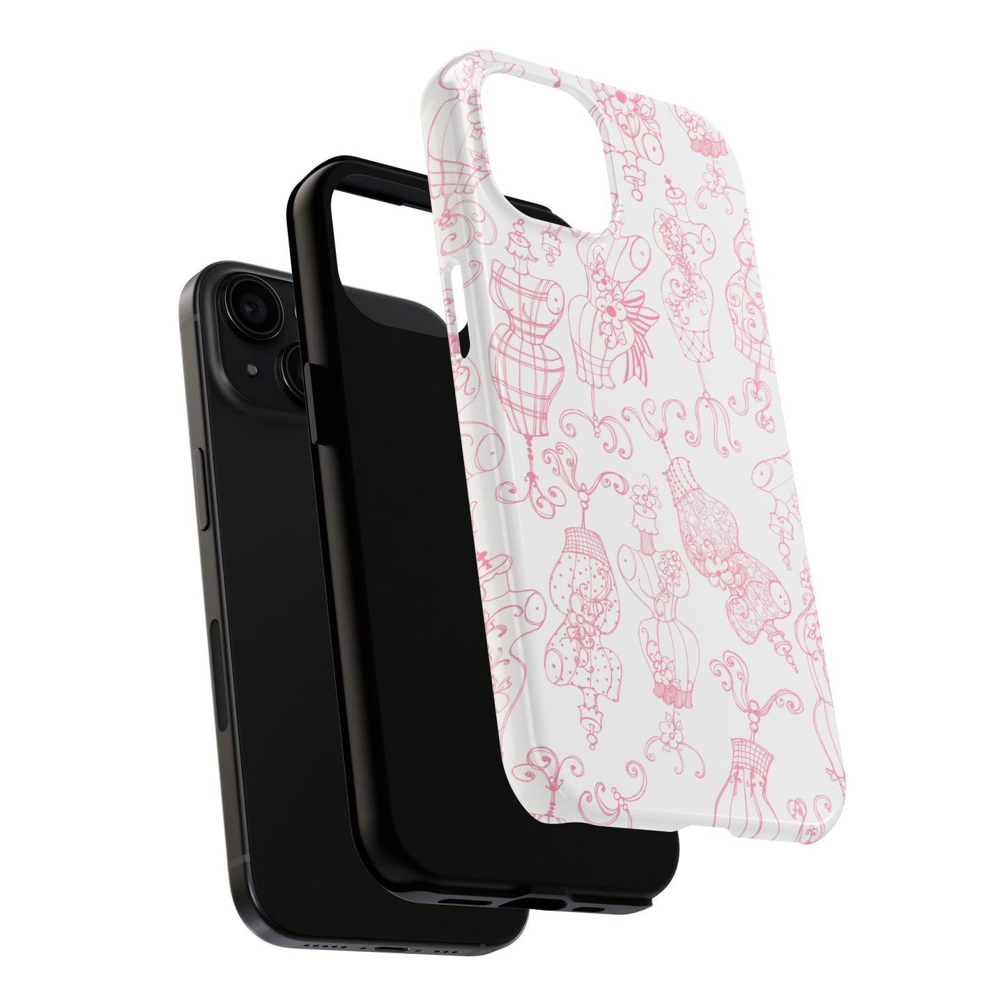 Mannequinique White / Pink Phone Case