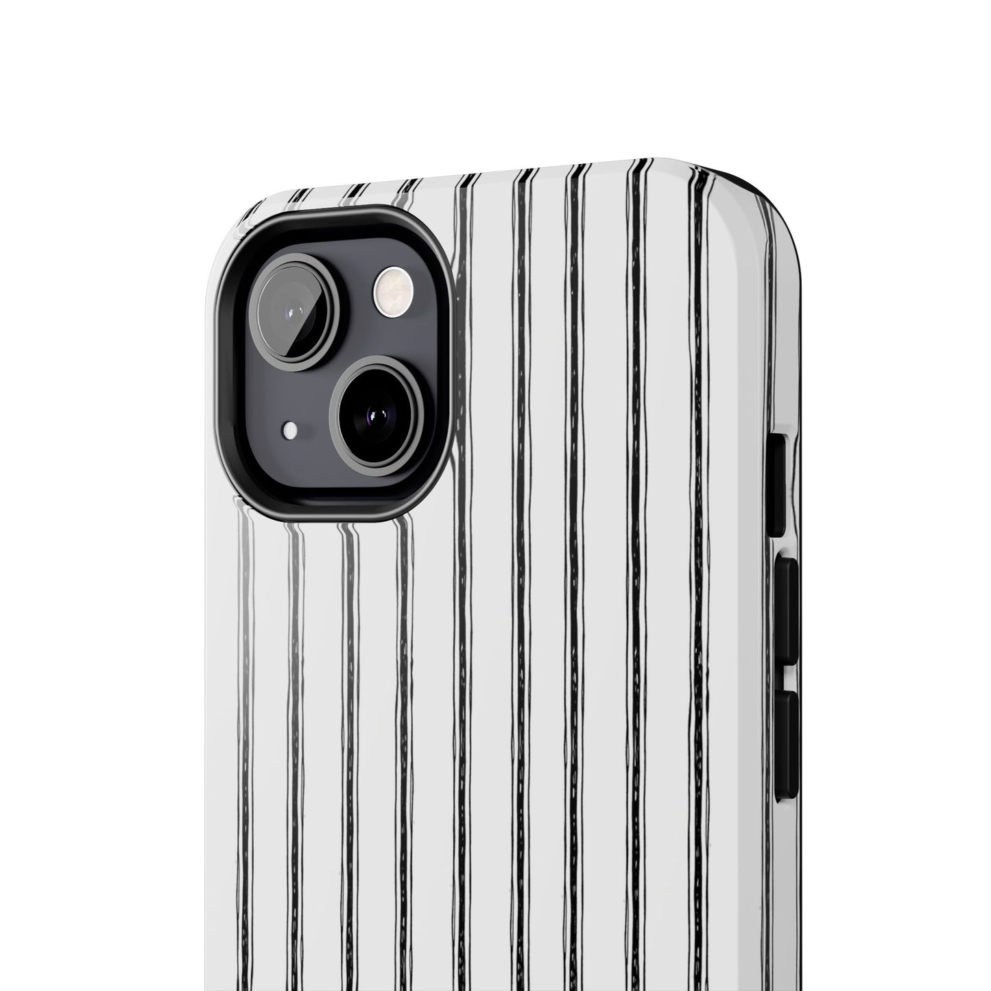 Napkin Stripe White / Black Phone Case