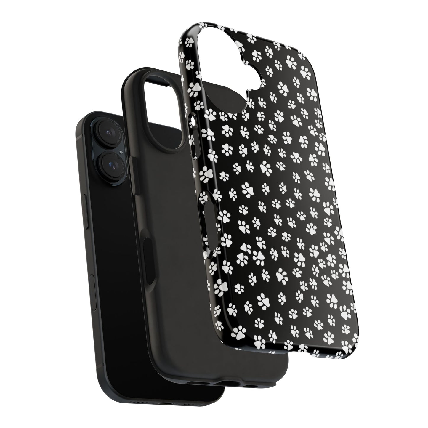 Little Paws Black / White Phone Case