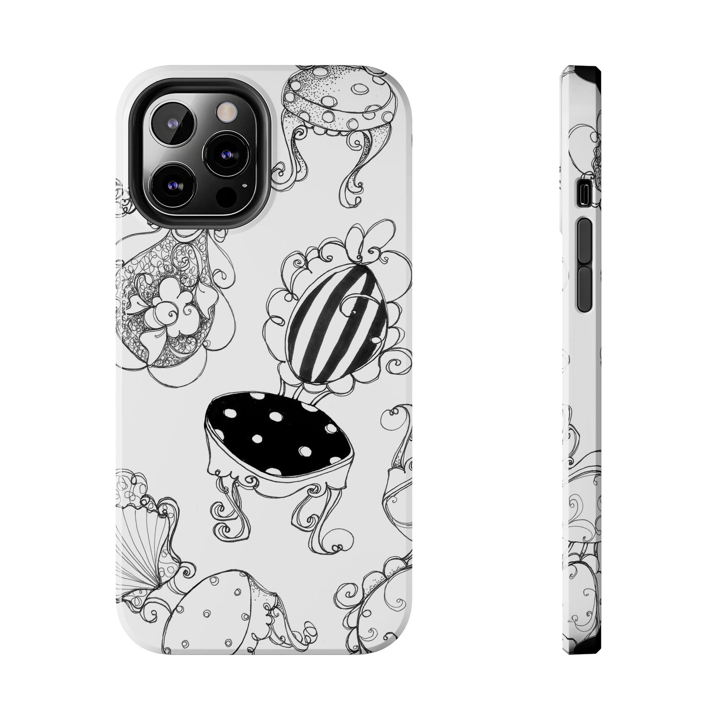 Bistro Chairs White Phone Case