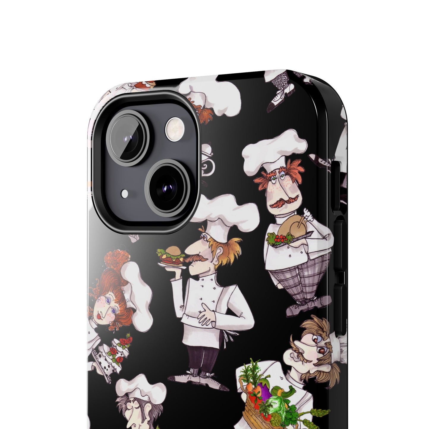 Tossed Chefs Black Phone Case