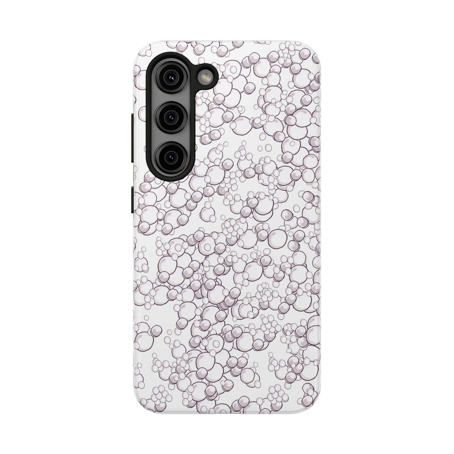 Bubble Dots White Phone Case