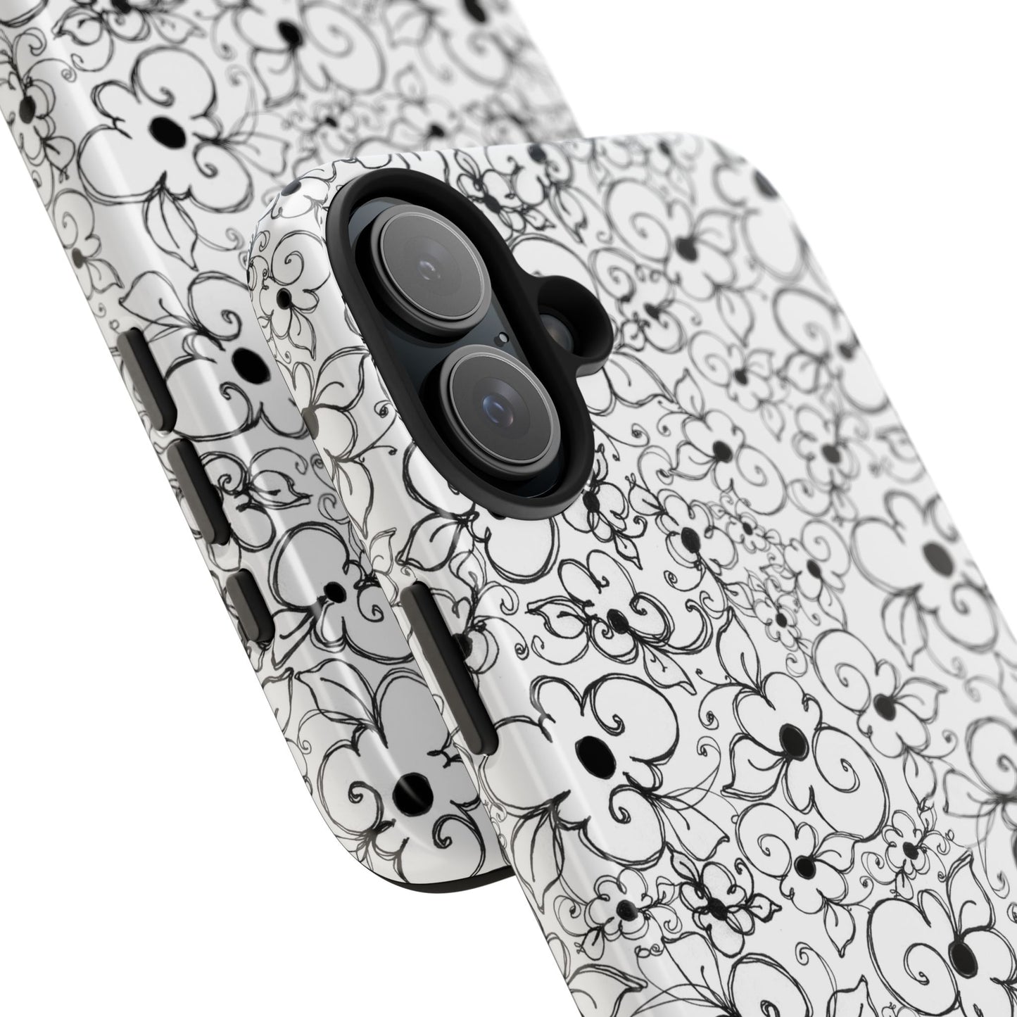 Dog Daisies White Phone Case