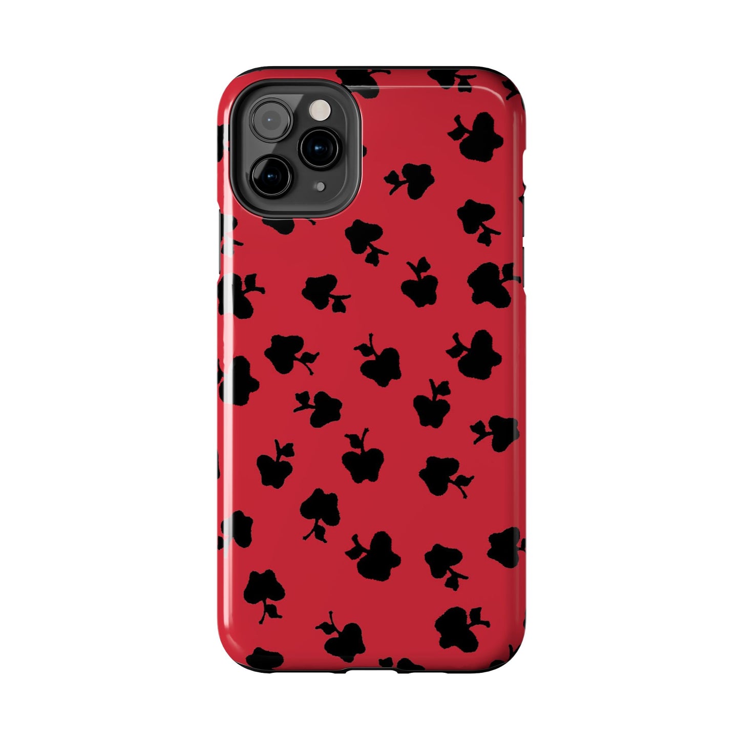 Happy Apples Red / Black Phone Case