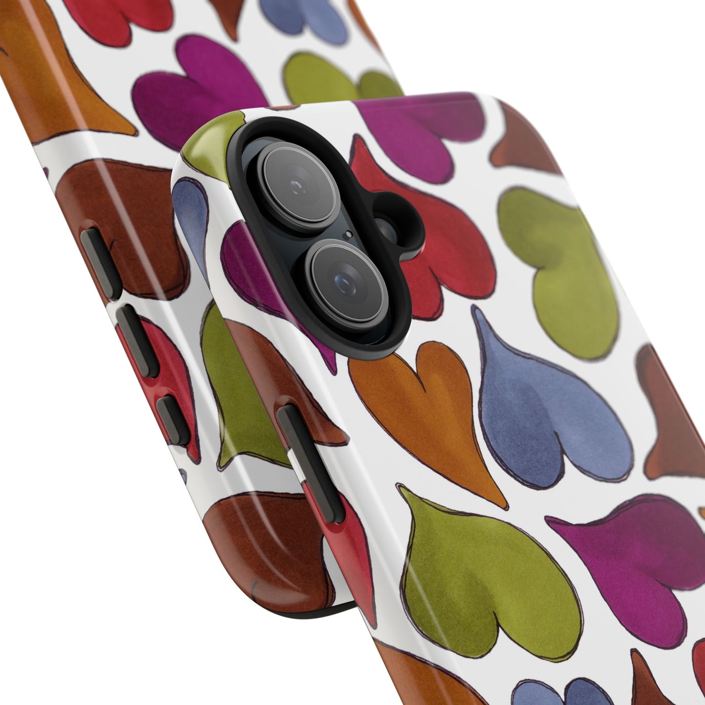 Big Hearted White Phone Case