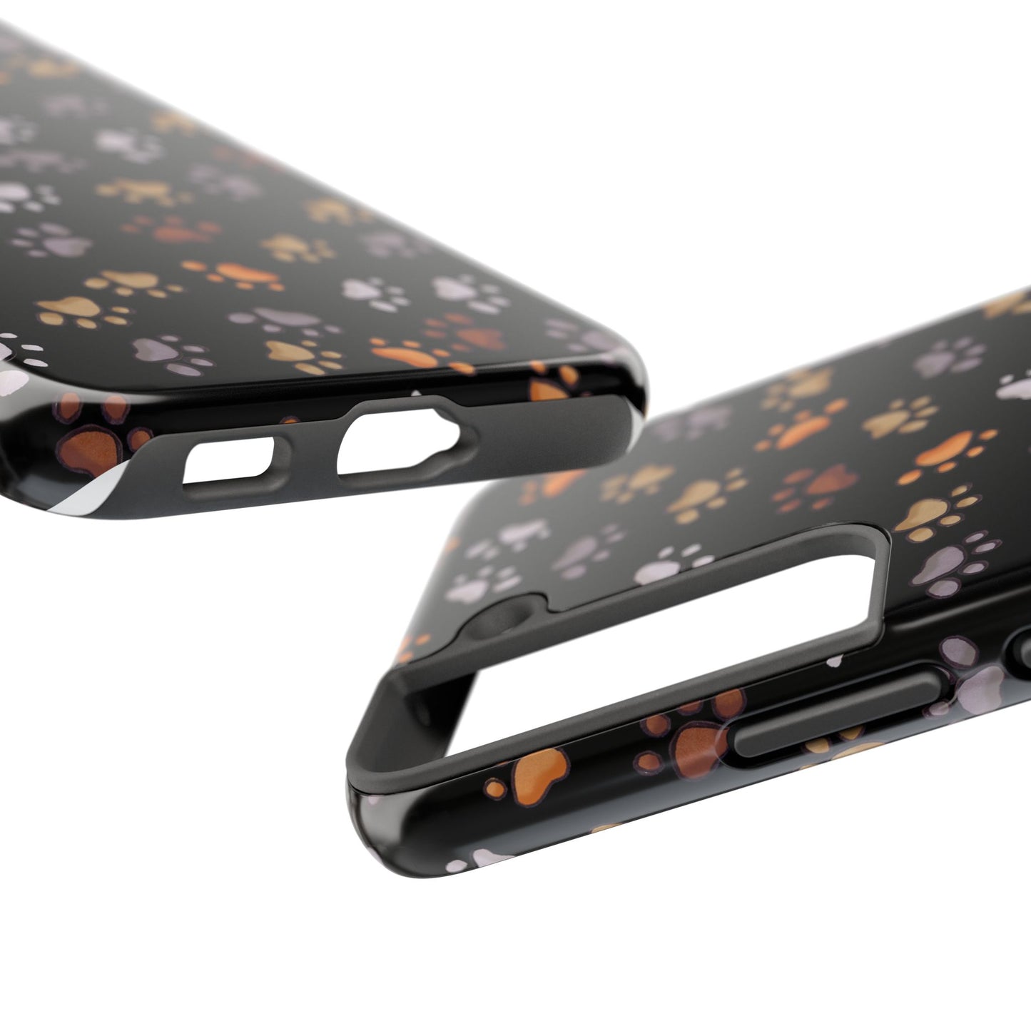 Puppy Paws Black Phone Case