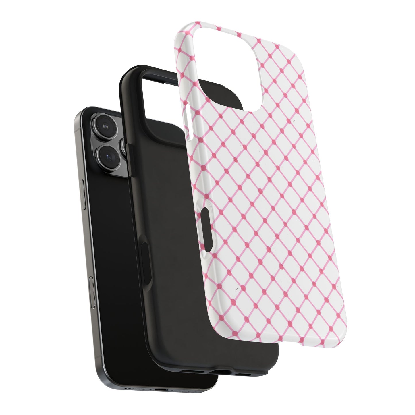 Cyclone Fence White / Pink Phone Case