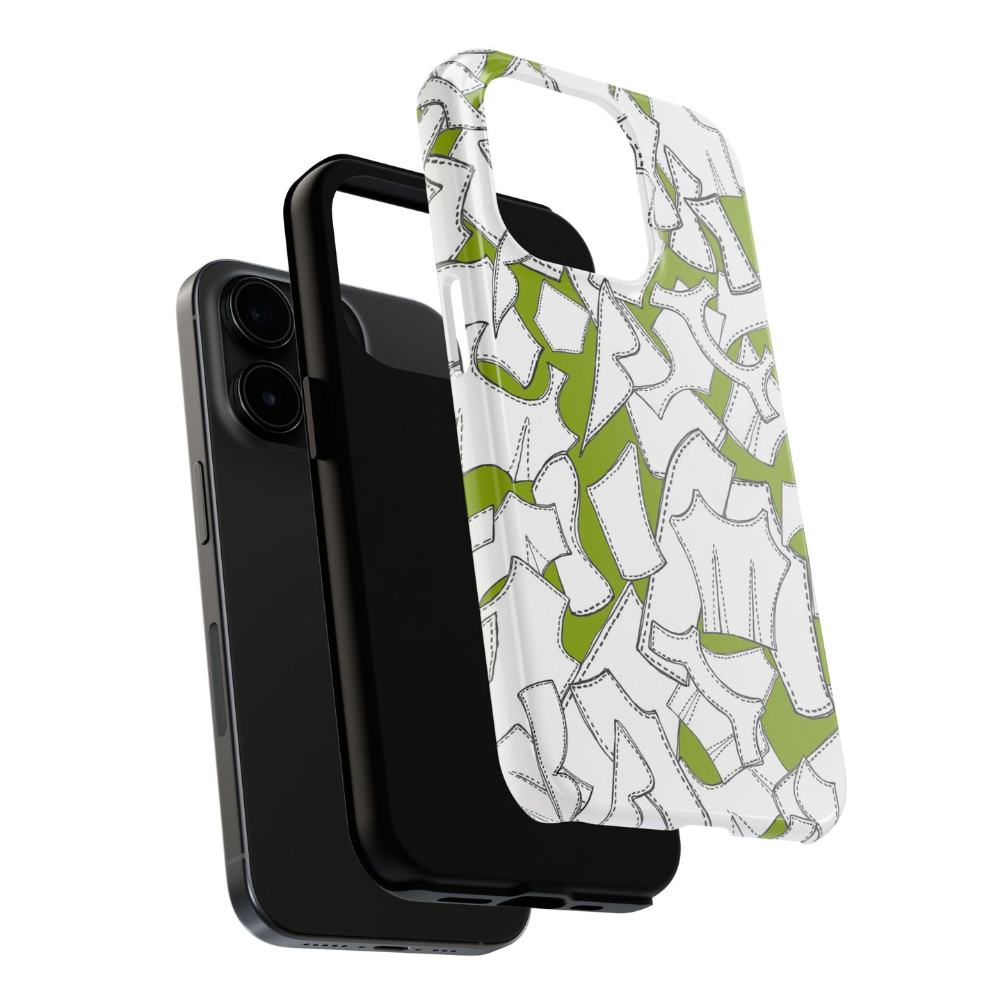 Pattern Pieces Chartreuse Phone Case