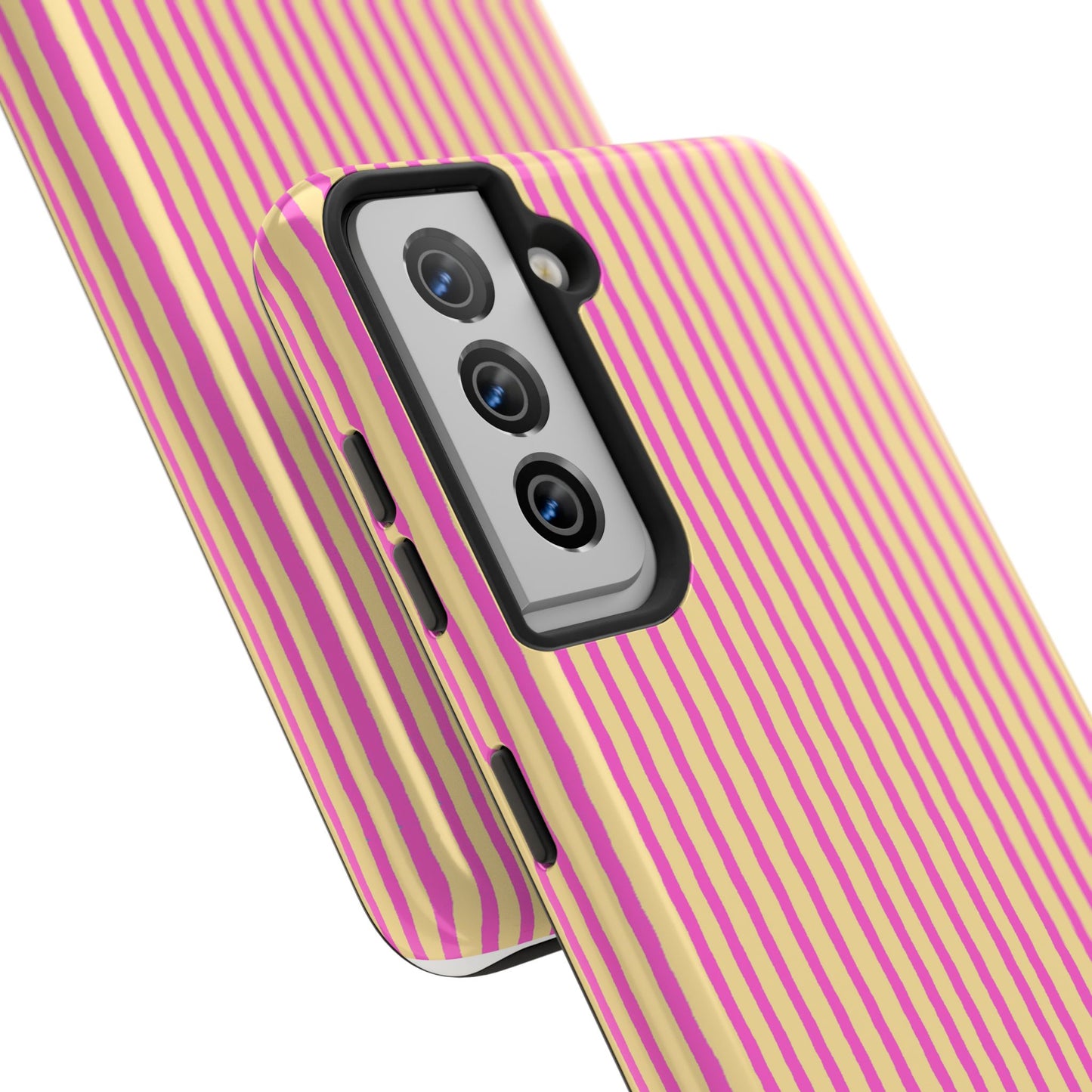 Stripe Yellow / Pink Phone Case