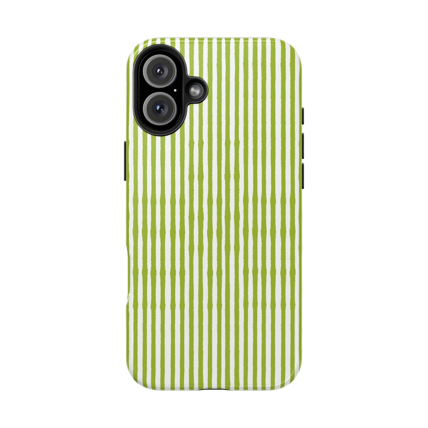 Lazy Stripe Green / White Phone Case