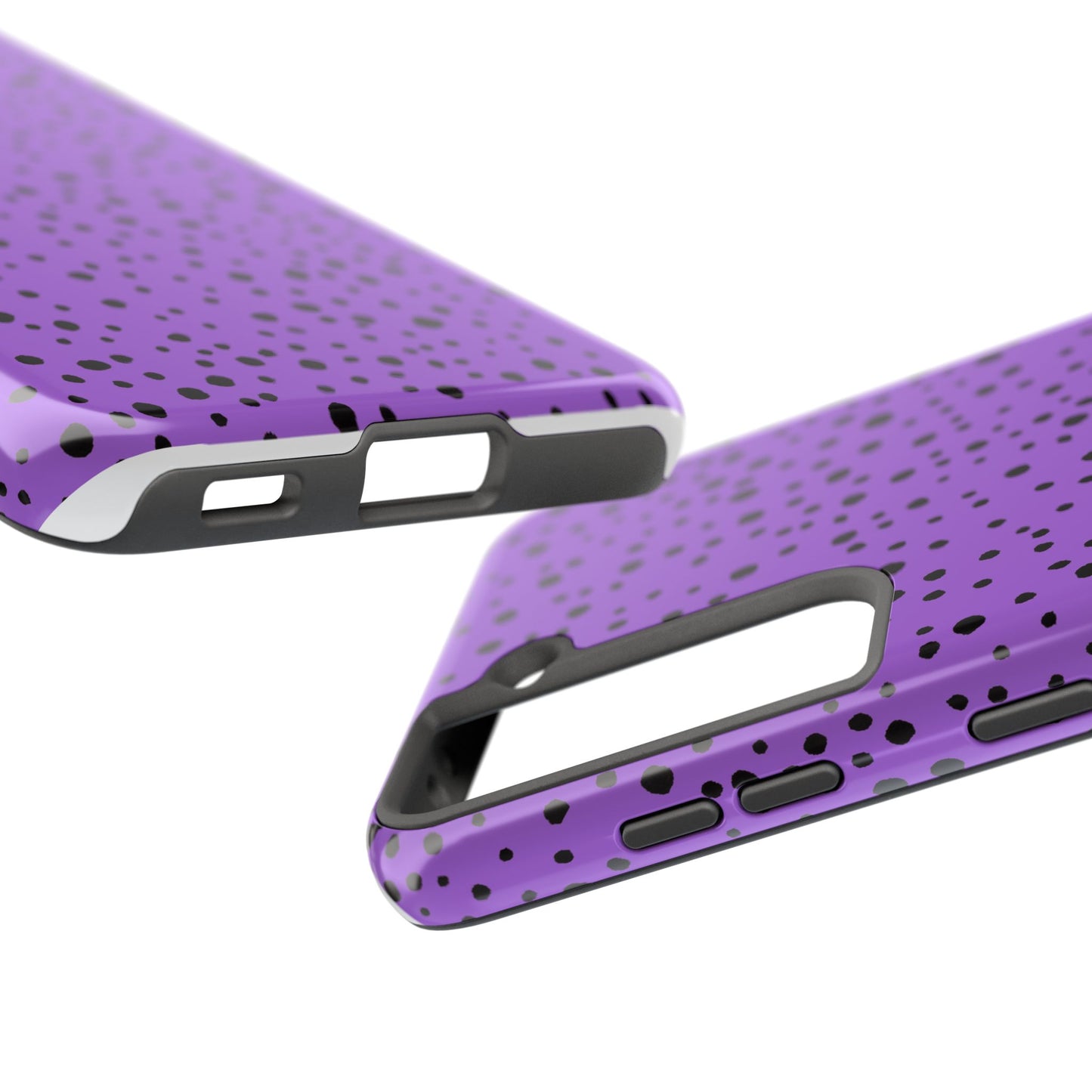 Pepper Dots Purple / Black Phone Case