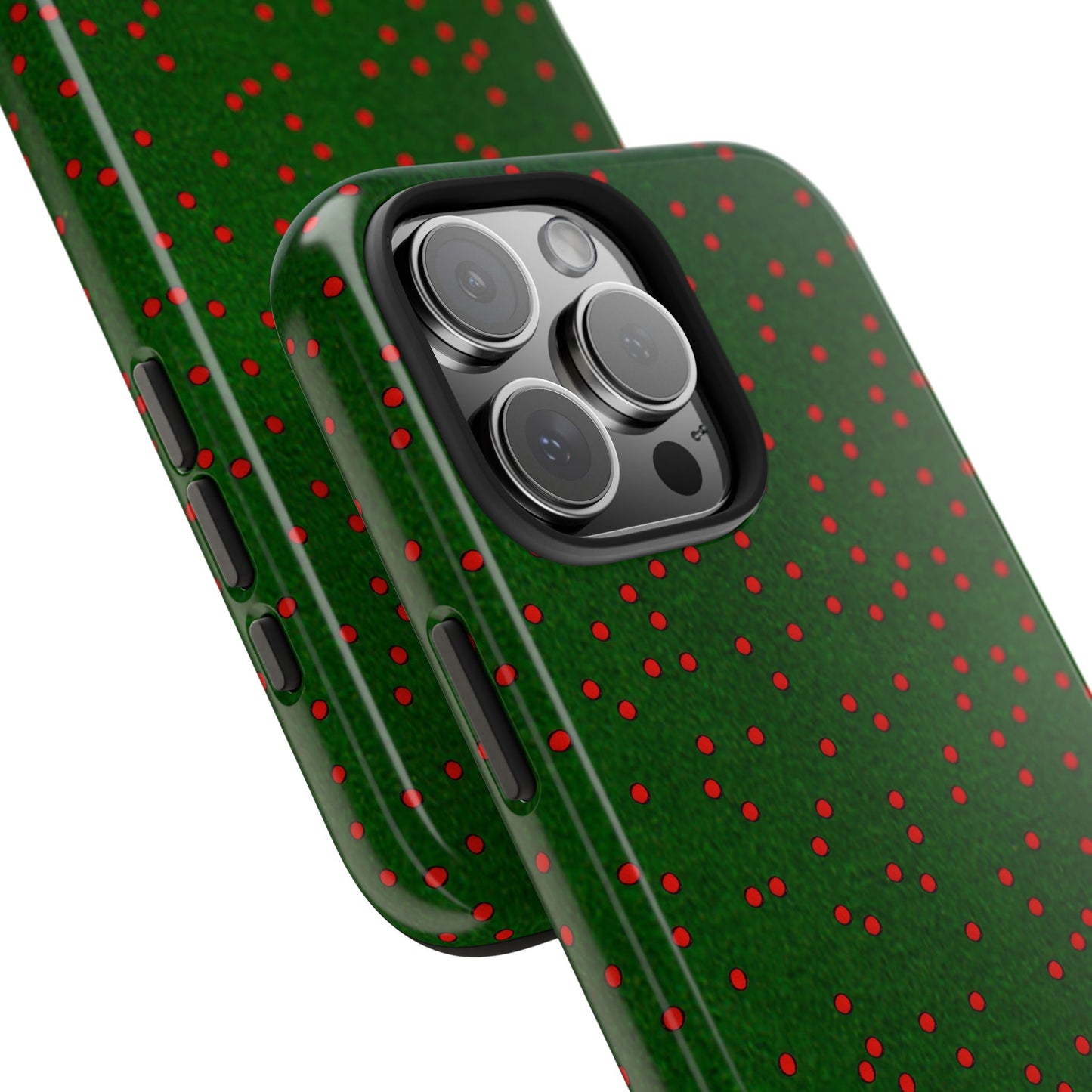 Happy Dots Green / Red Phone Case