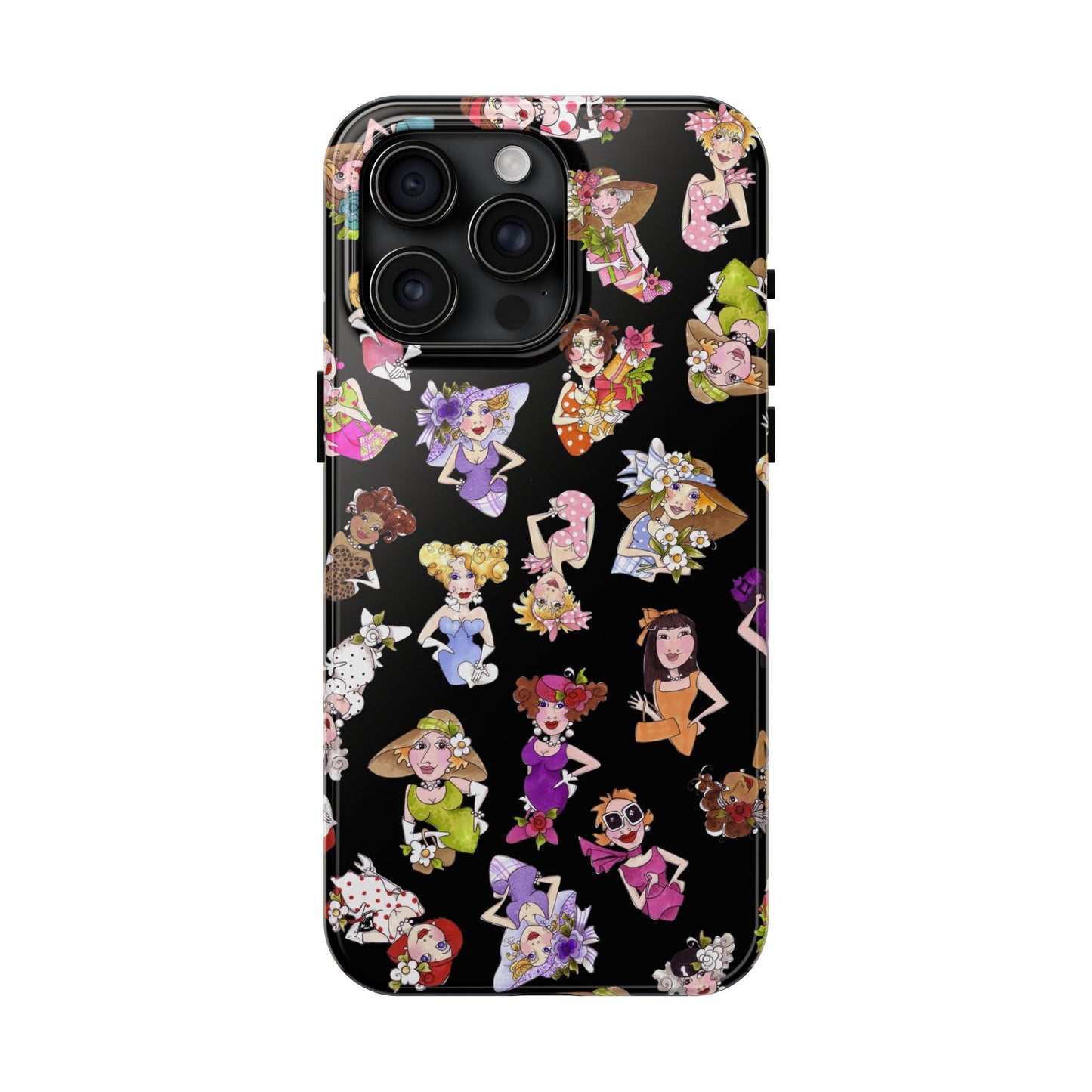 Fast Women Tossed Black Phone Case