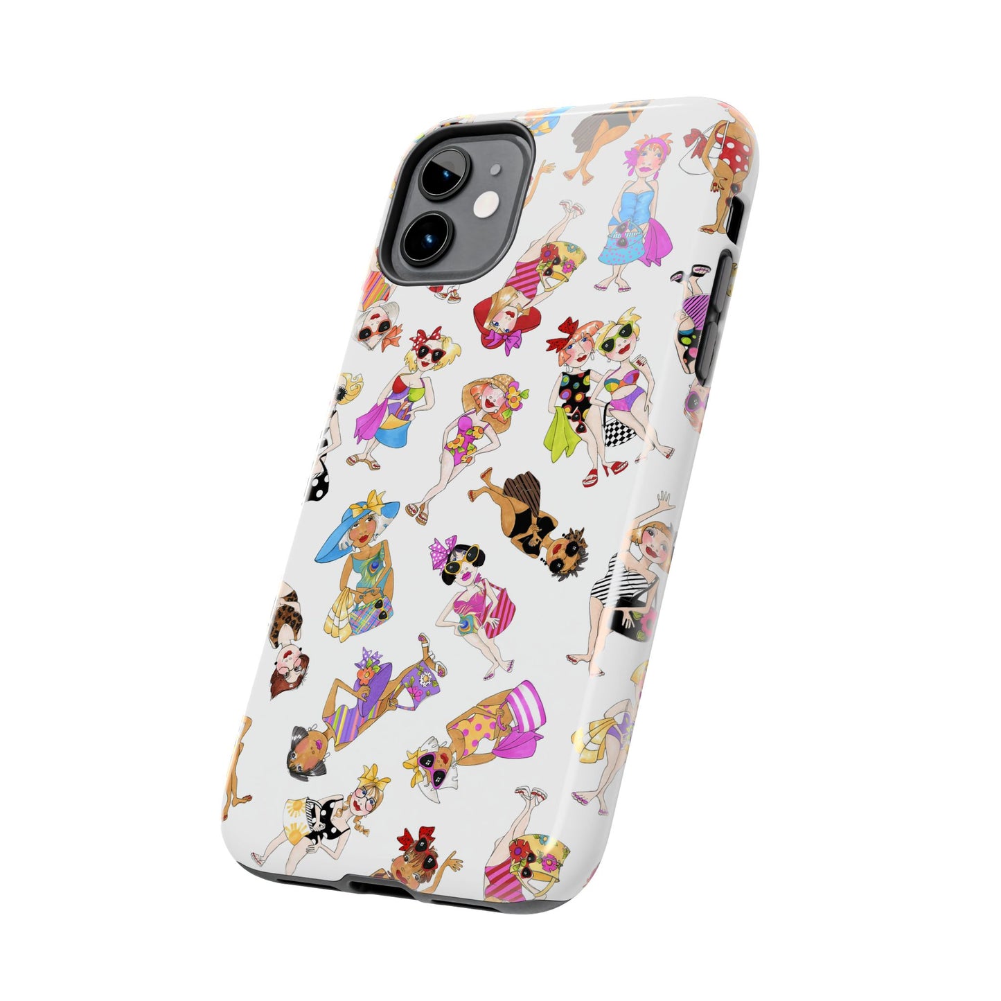 Tossed Beauties White Phone Case
