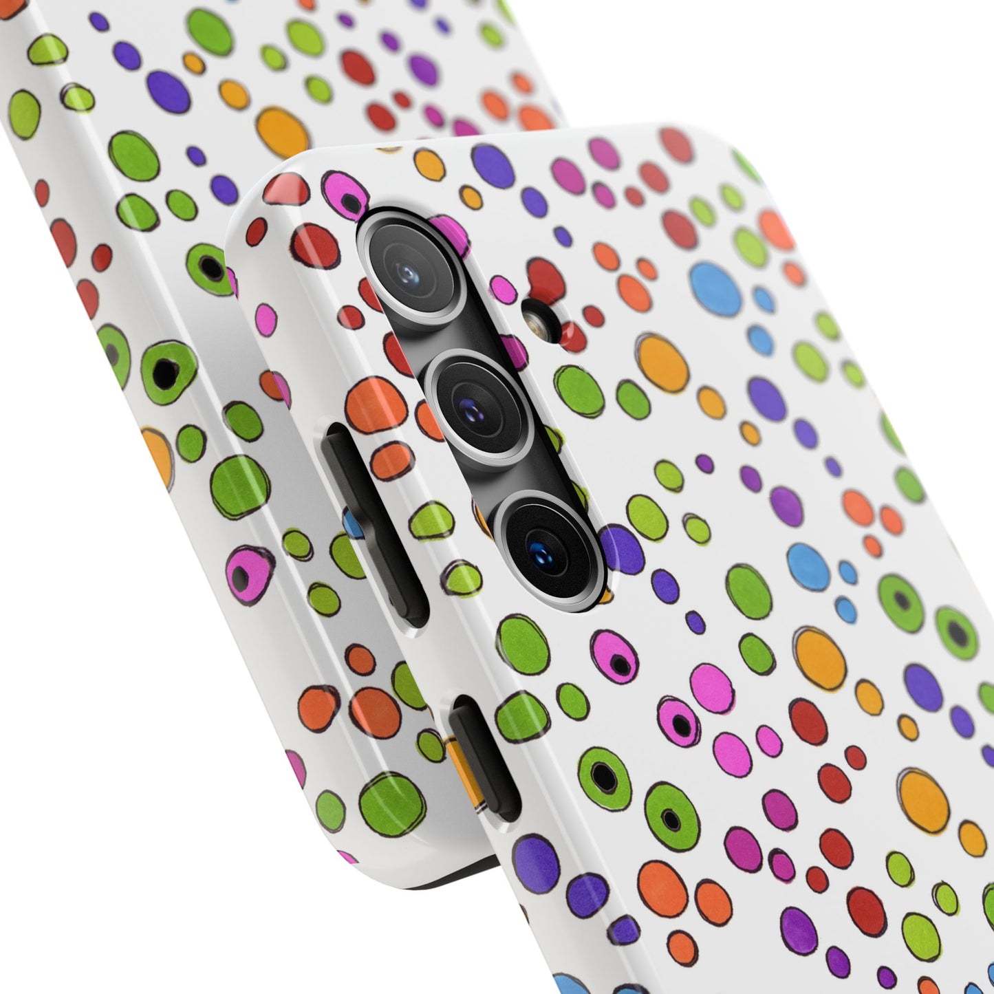 Dog Dots White / Multi Phone Case