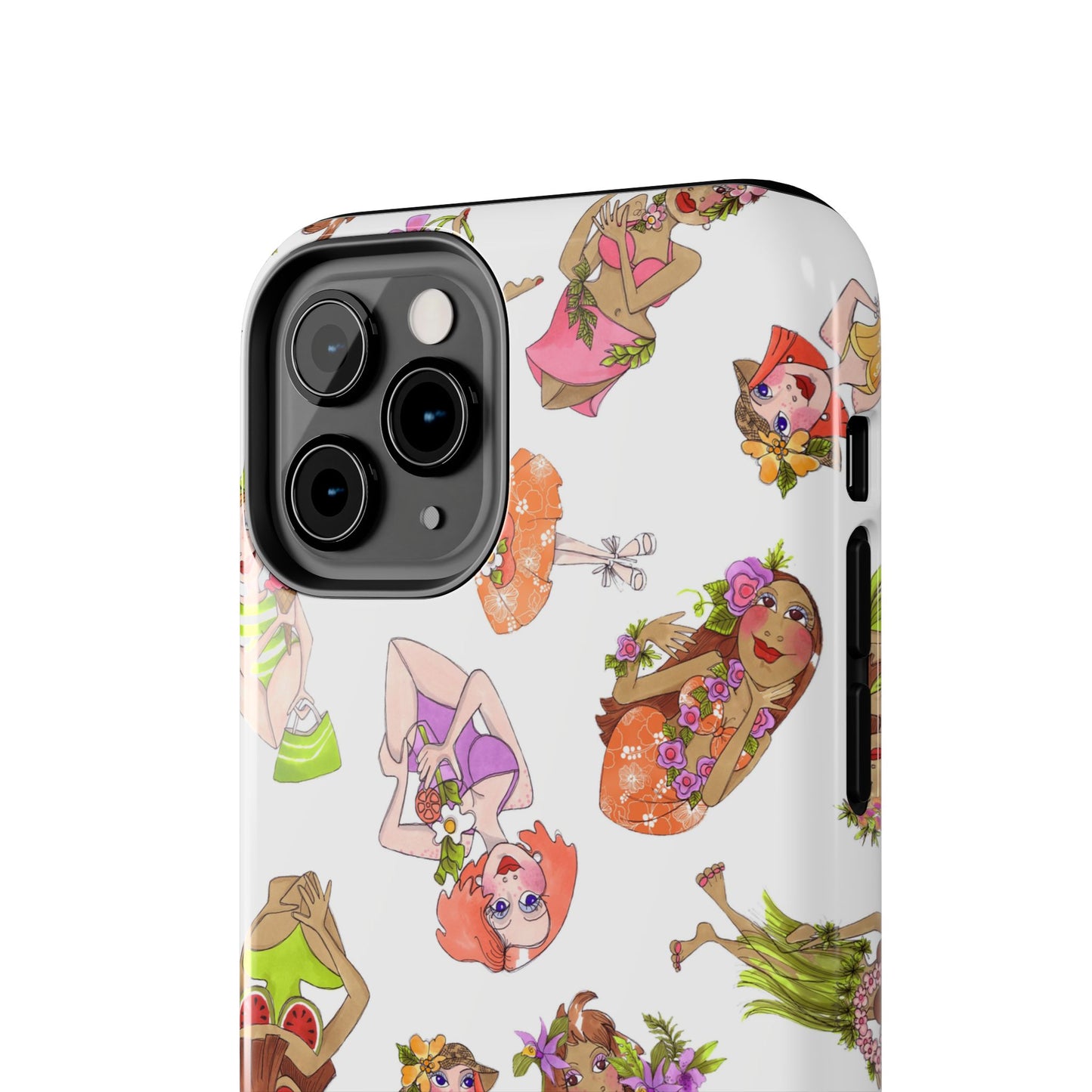 Island Toss White Phone Case