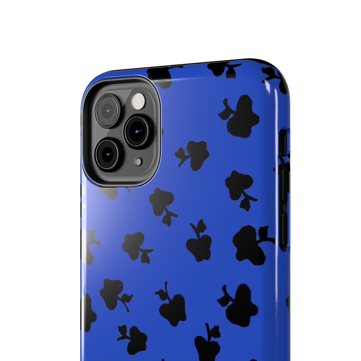 Happy Apples Blue / Black Phone Case