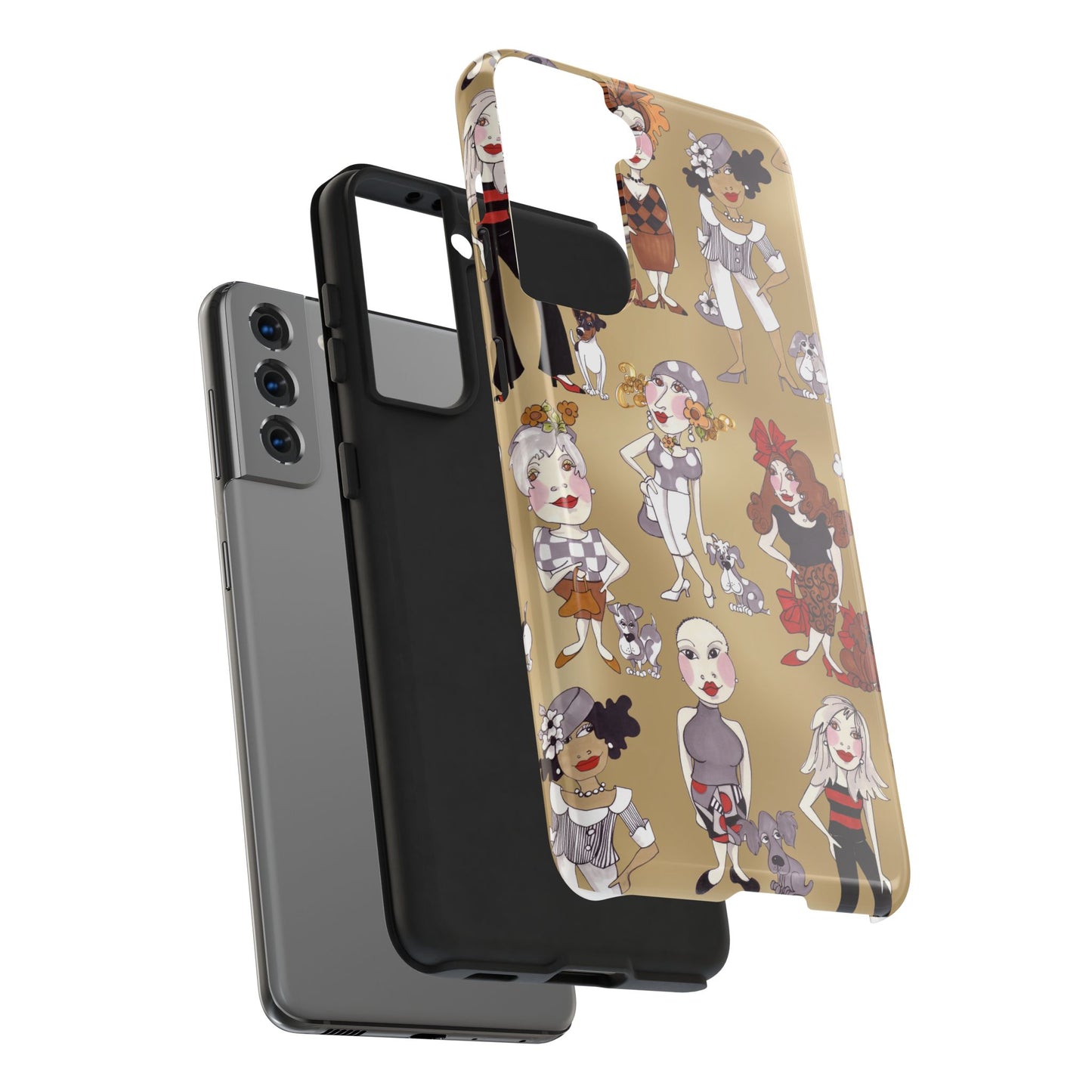 Dog Ladies Tan Phone Case