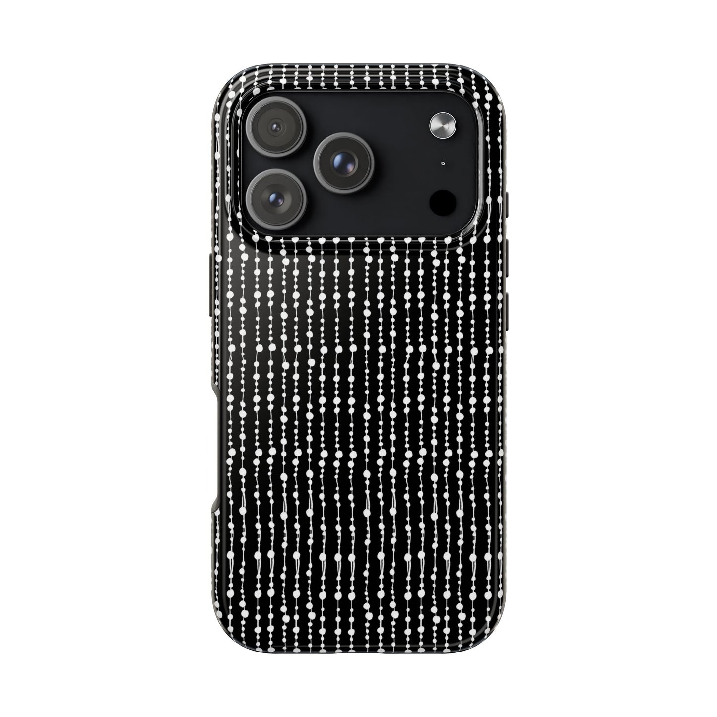 Beaded Curtain Black / White Phone Case