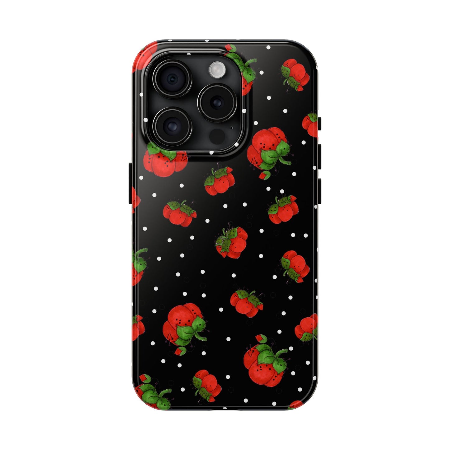 Pin Dots Black Phone Case