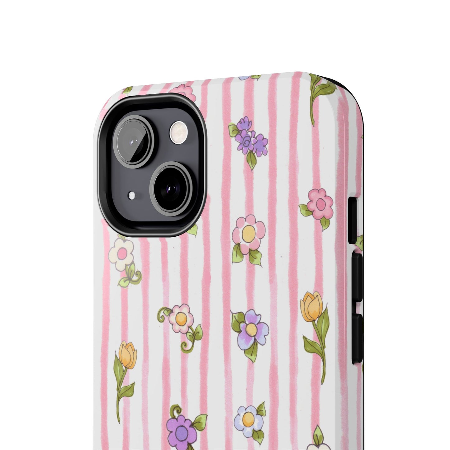 Pretty Posie Stripe Phone Case