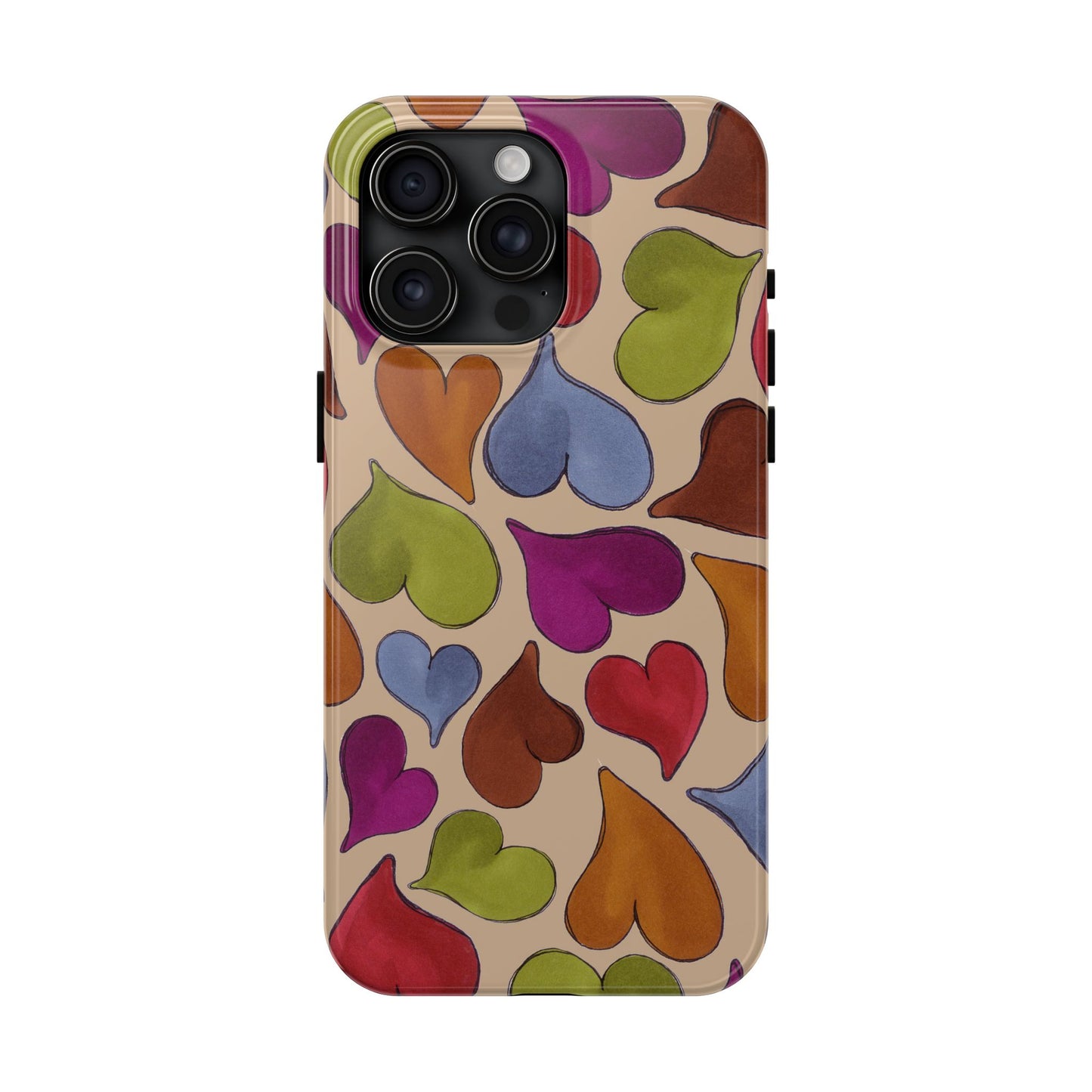 Big Hearted Khaki Phone Case
