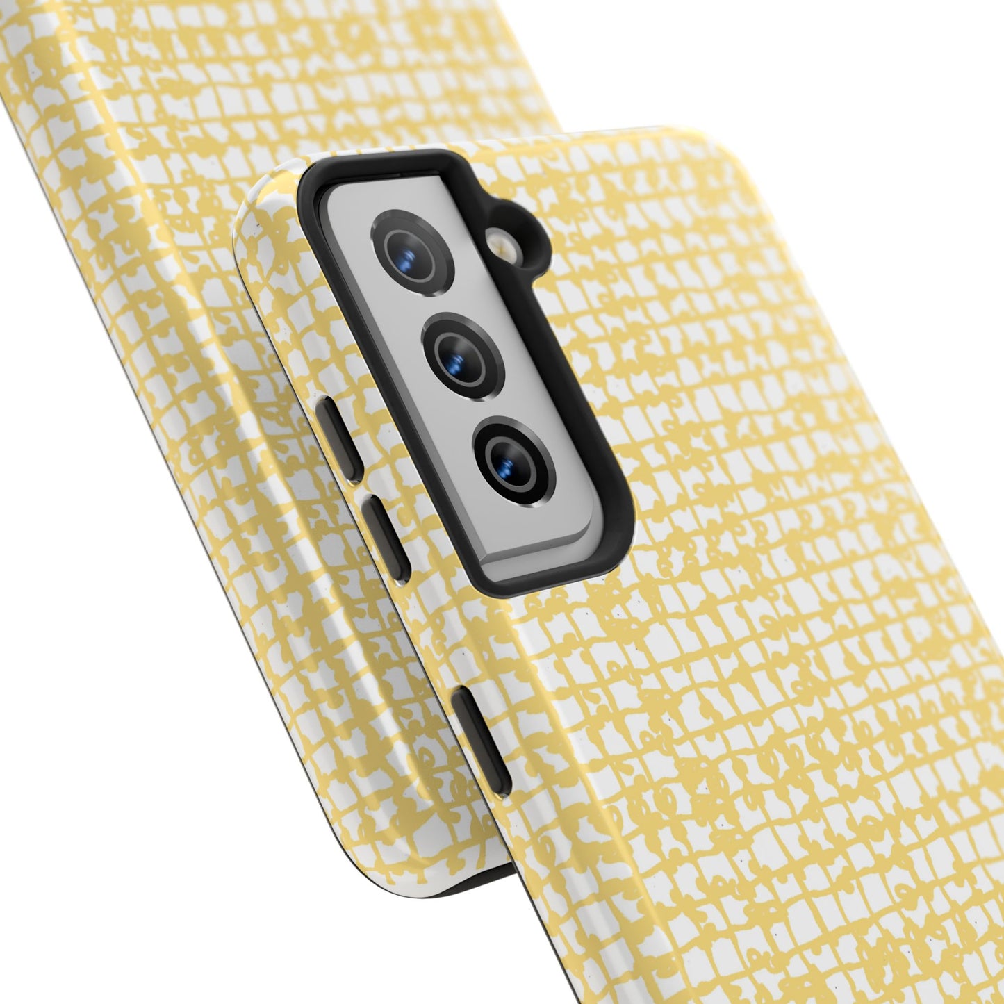 Baby Yarn Check Yellow Phone Case