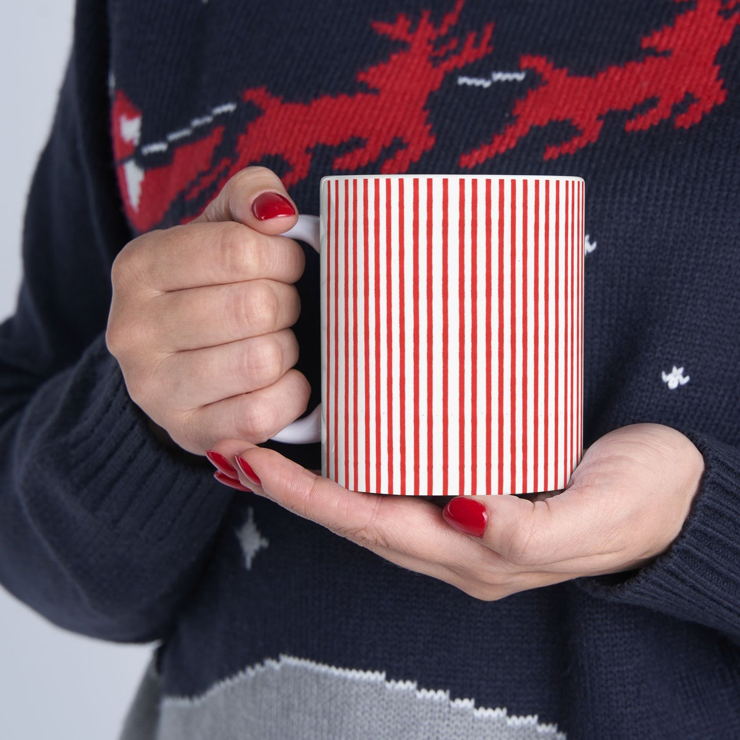 Stripe White / Red Cup