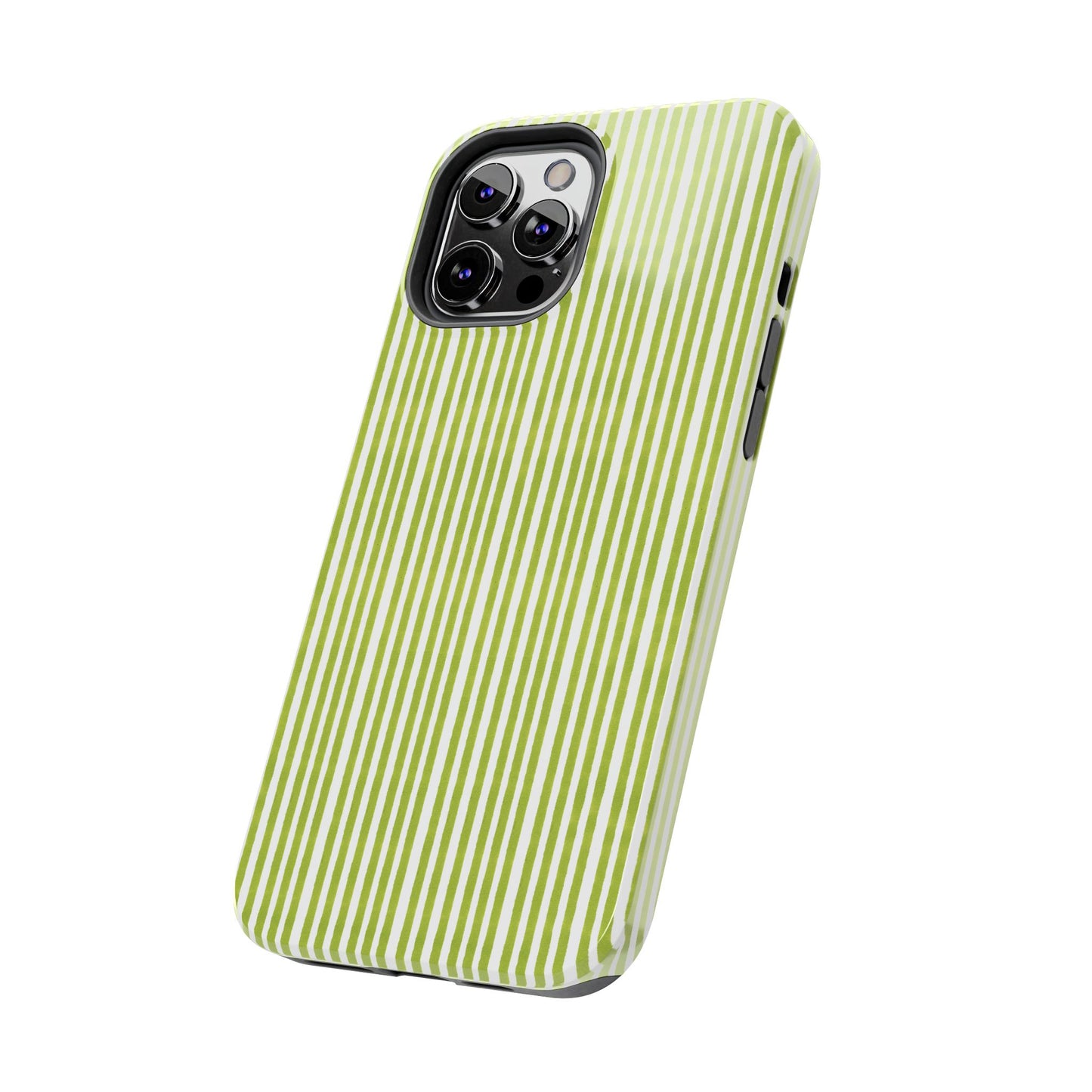 Lazy Stripe Lime Phone Case